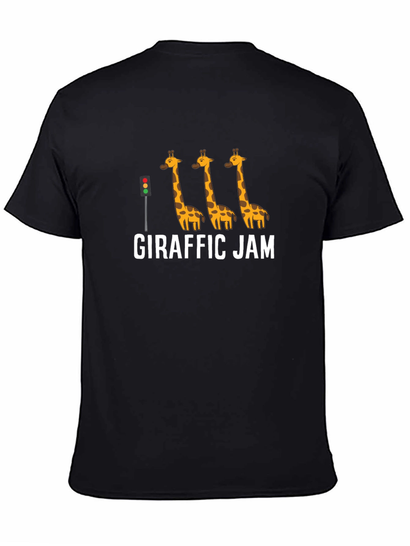 Giraffe Jam Graphic Tee - Funny Animal Traffic Design