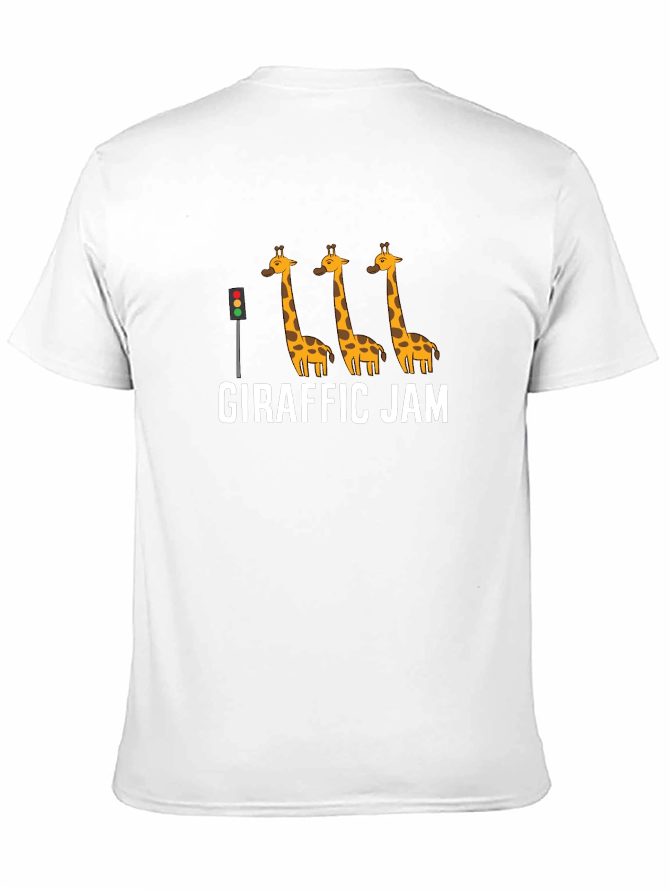Giraffe Jam Graphic Tee - Funny Animal Traffic Design