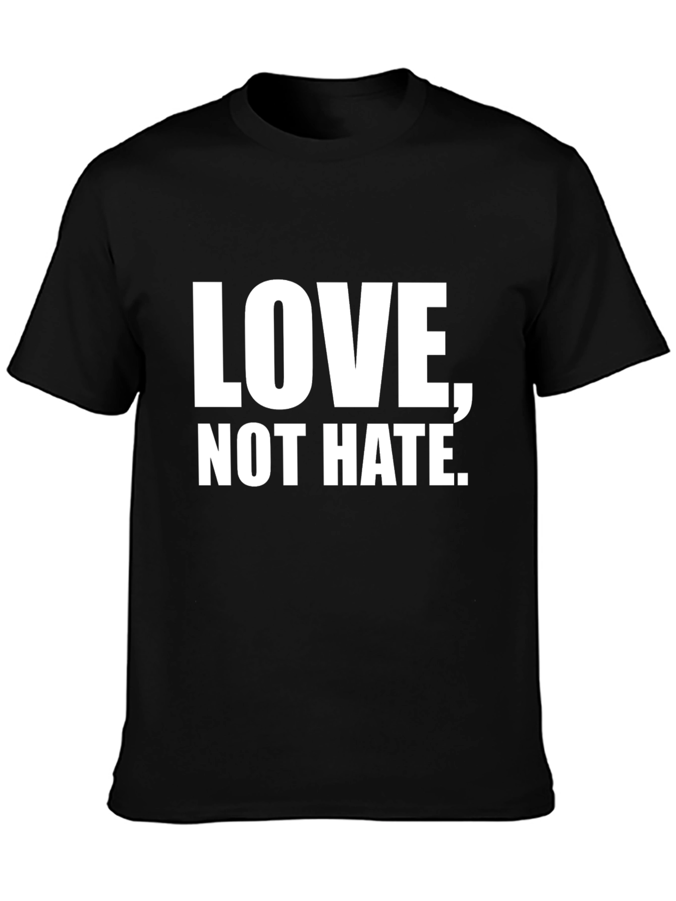 Love Not Hate Graphic Tee - Black T-Shirt