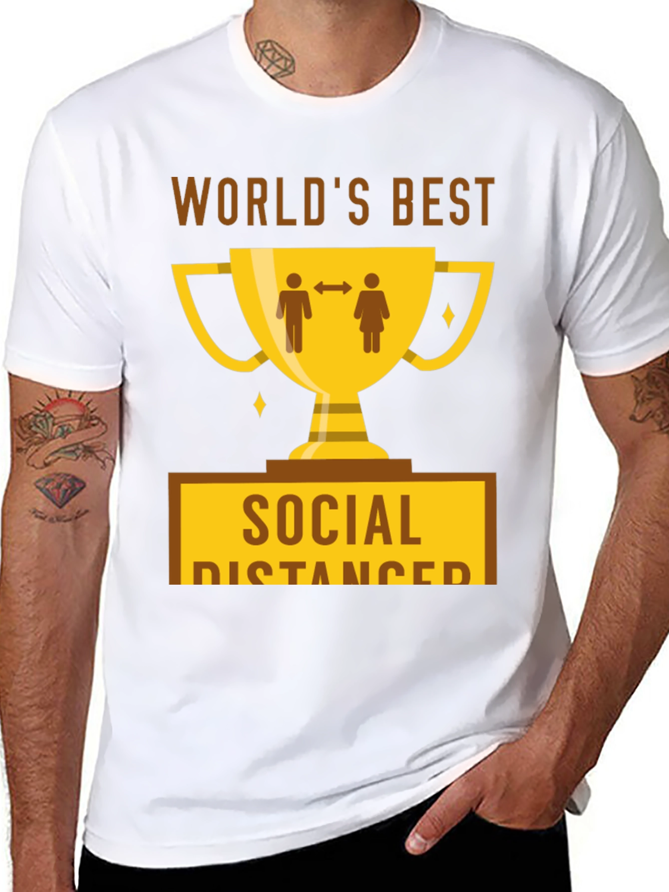 Worlds Best Social Distancer T-Shirt