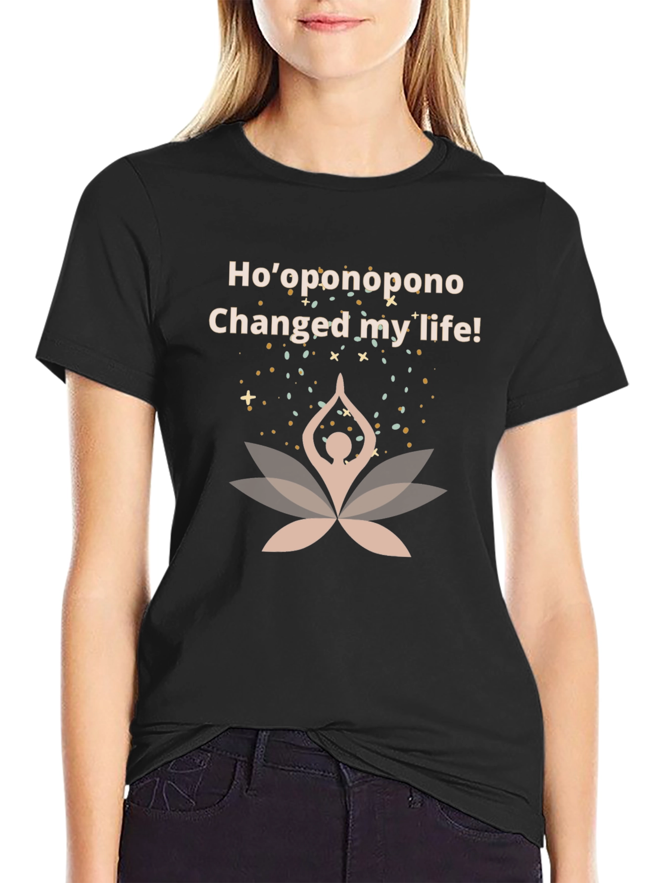 Hooponopono Changed My Life Black T-Shirt
