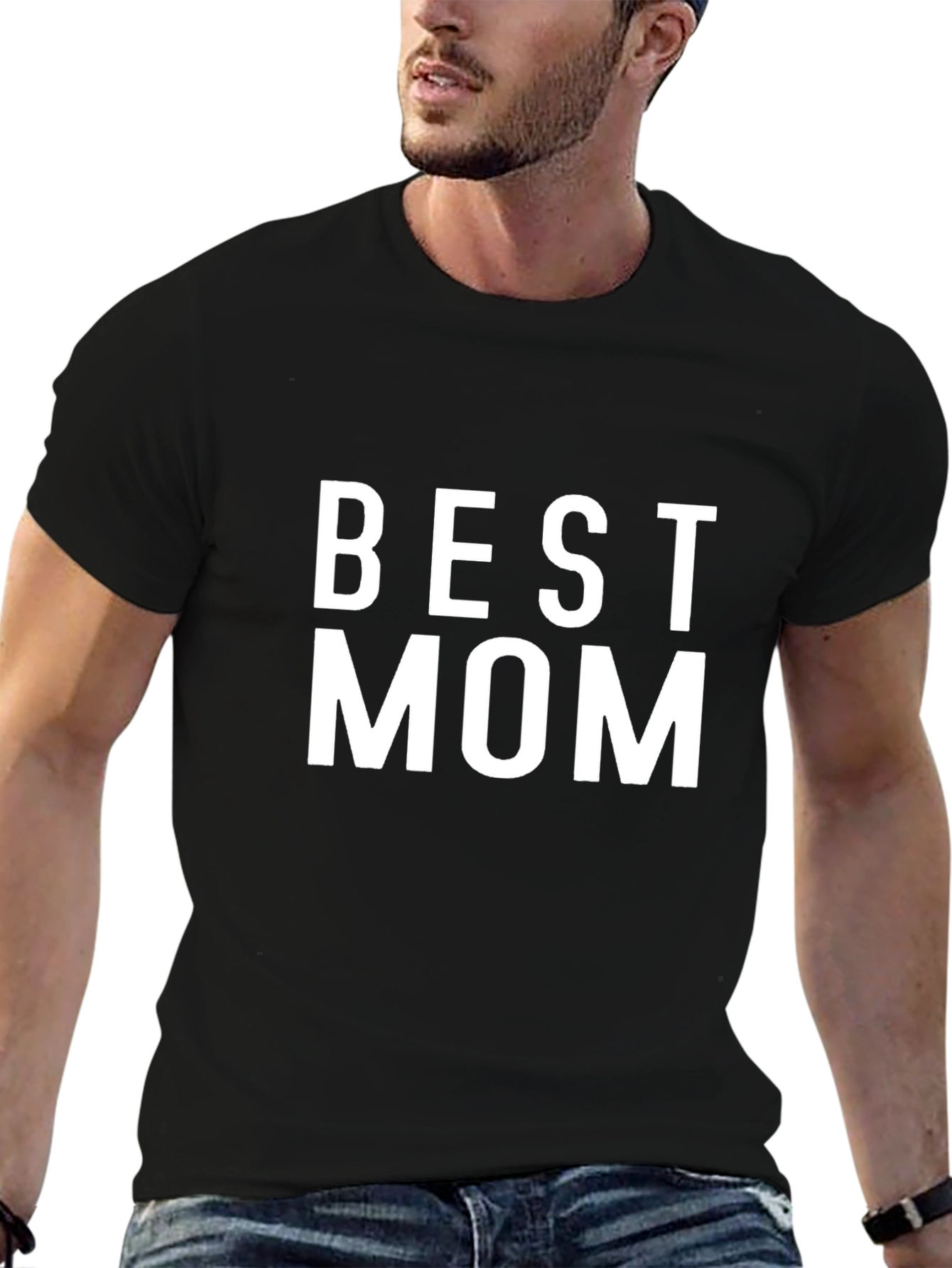 Best Mom T-Shirt - Black Cotton Tee