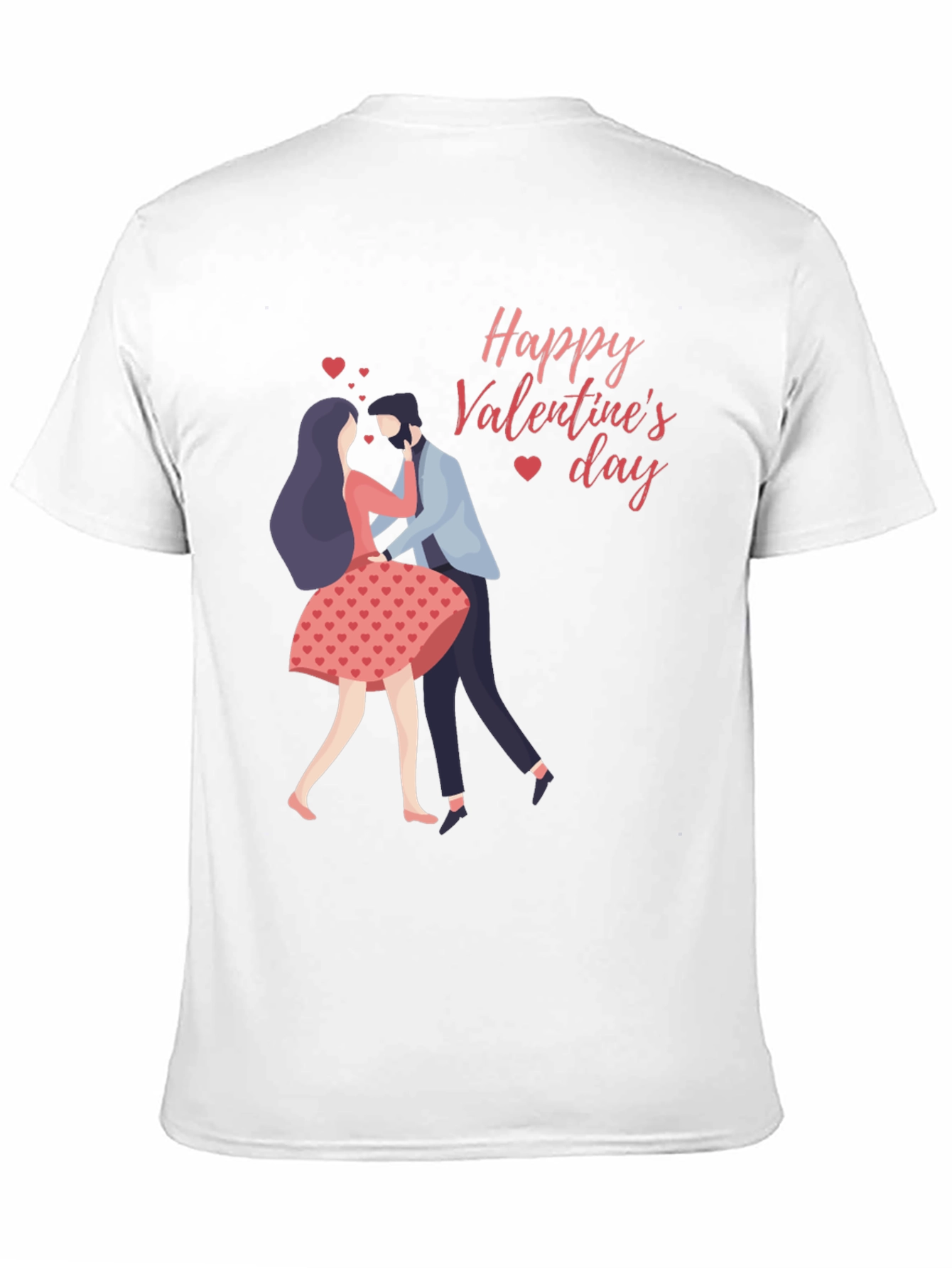 Valentines Day Couple Black T-Shirt