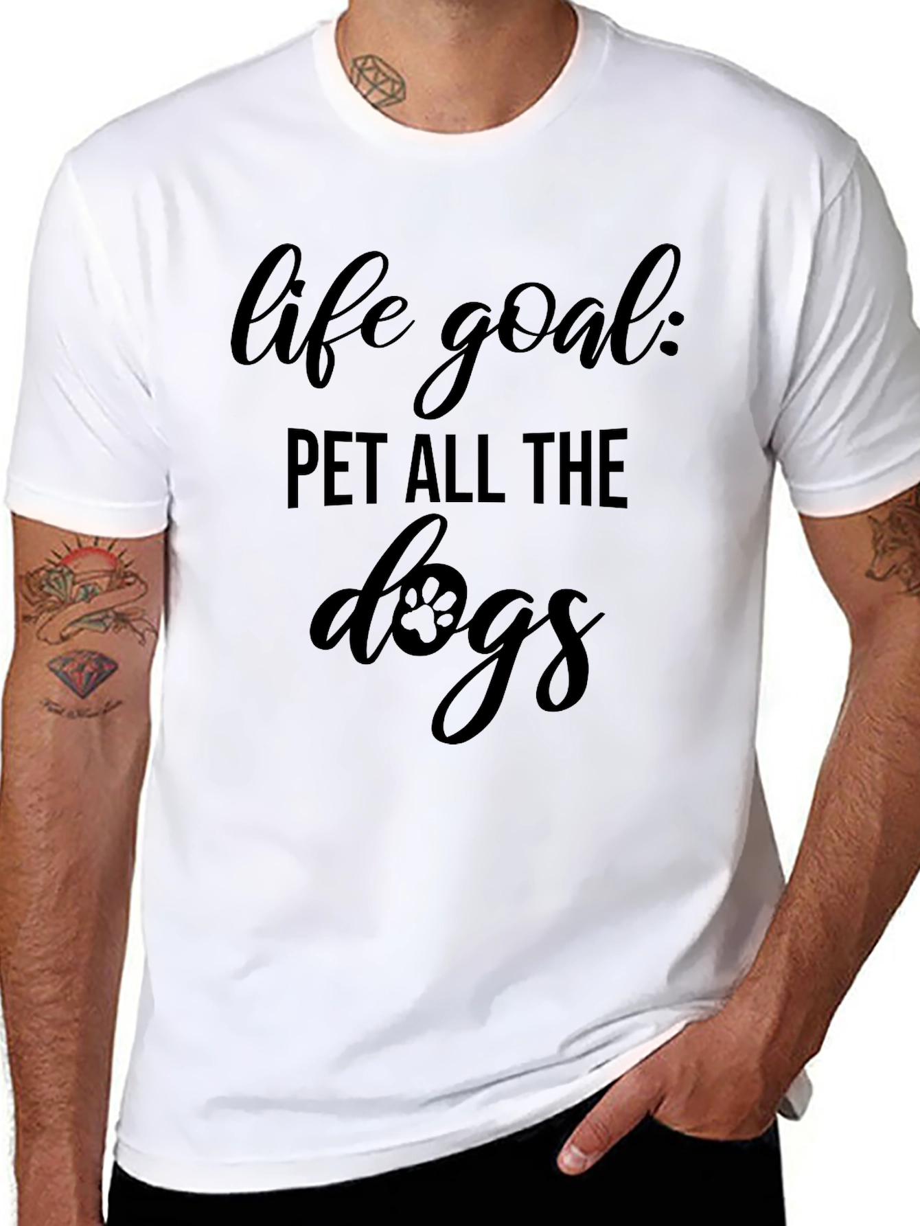 Life Goal Pet All The Dogs Graphic Tee