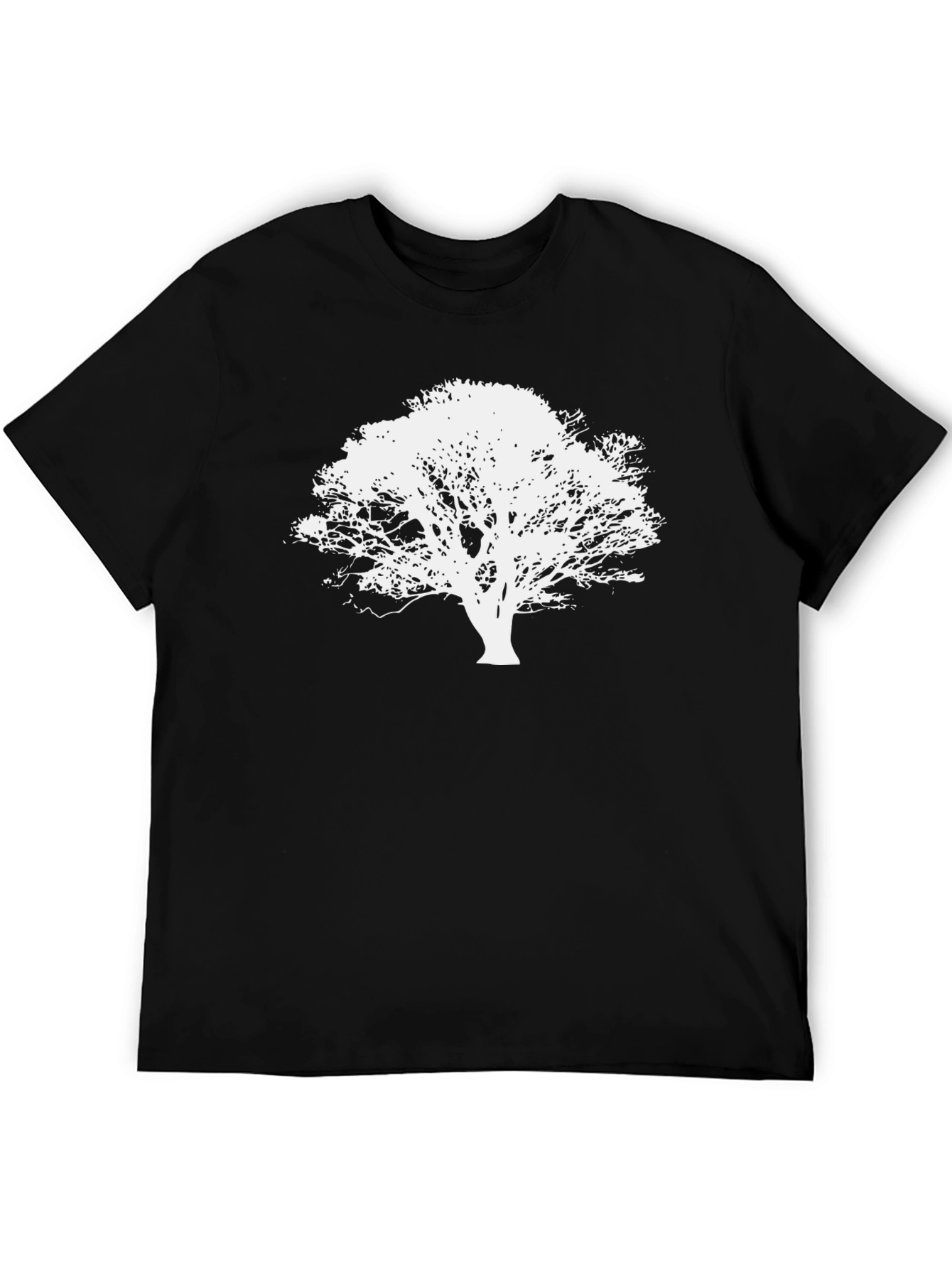 Nature Tree Silhouette Black T-Shirt