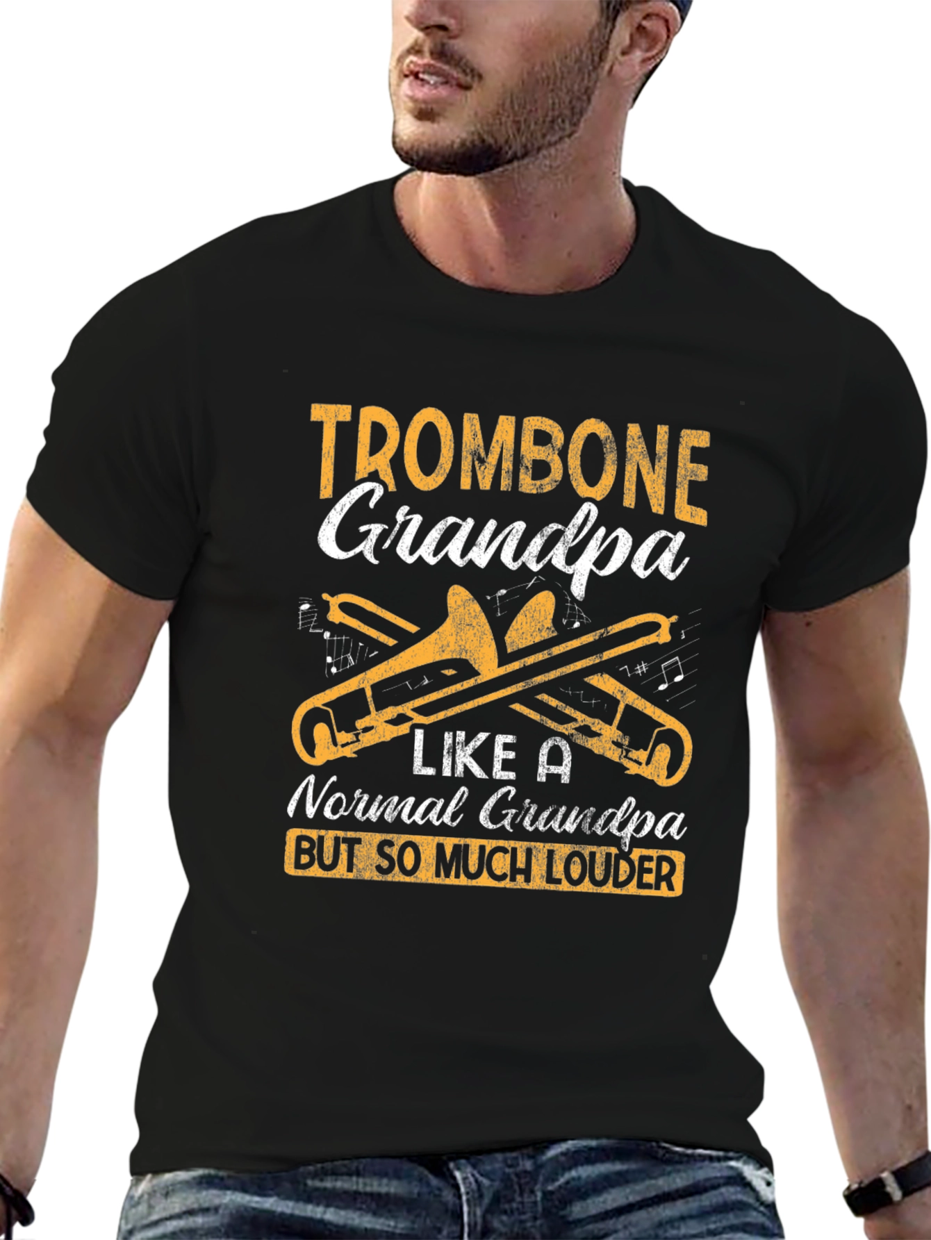 Trombone Grandpa T-Shirt - Musician Grandpa Tee