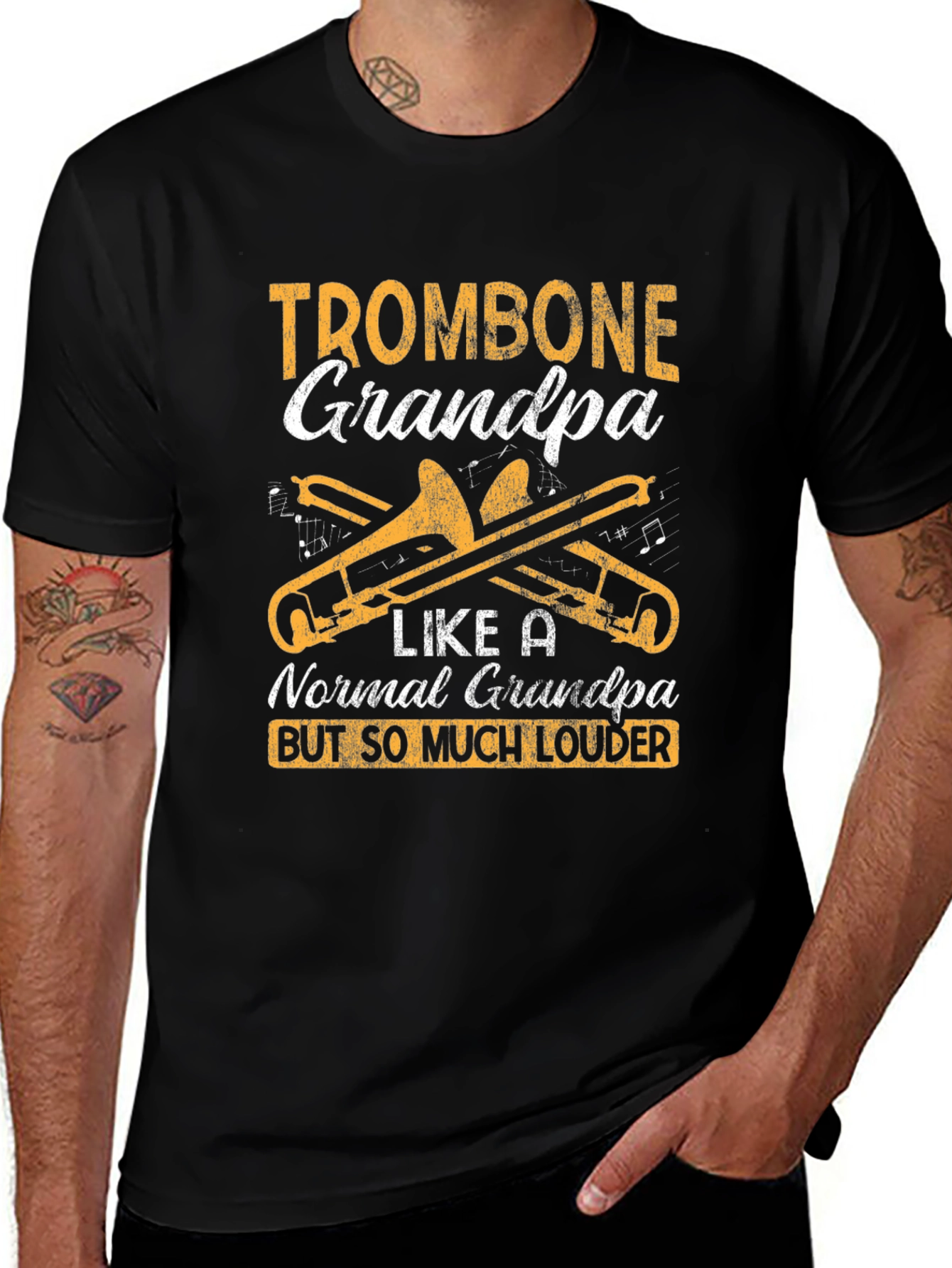 Trombone Grandpa T-Shirt - Musician Grandpa Tee