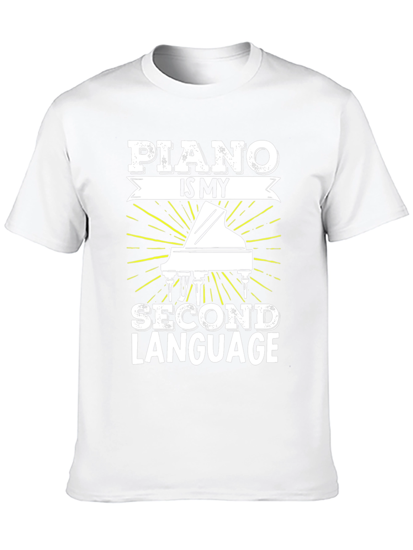 Piano is My Second Language Graphic T-Shirt