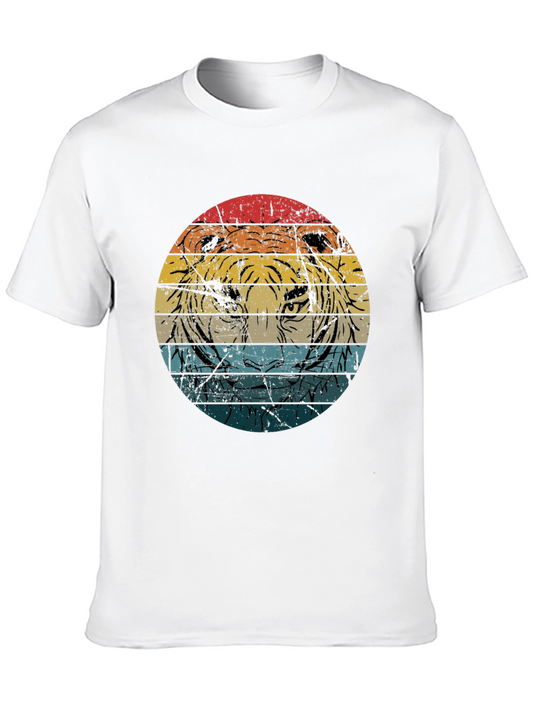 Retro Tiger Graphic T-Shirt - Vintage Style Tee