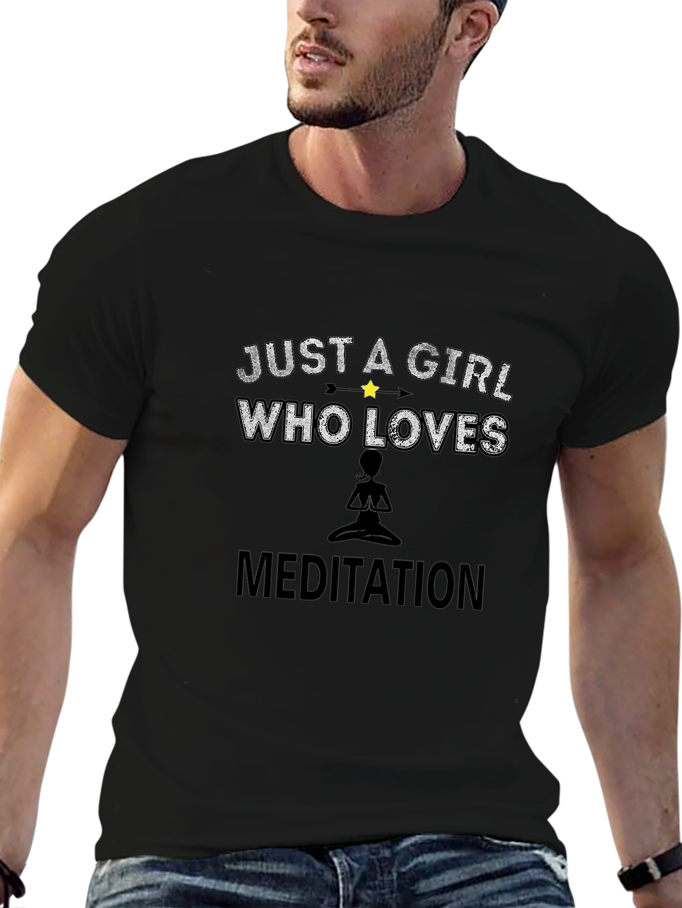 Girl Who Loves Meditation T-Shirt - Zen Gift