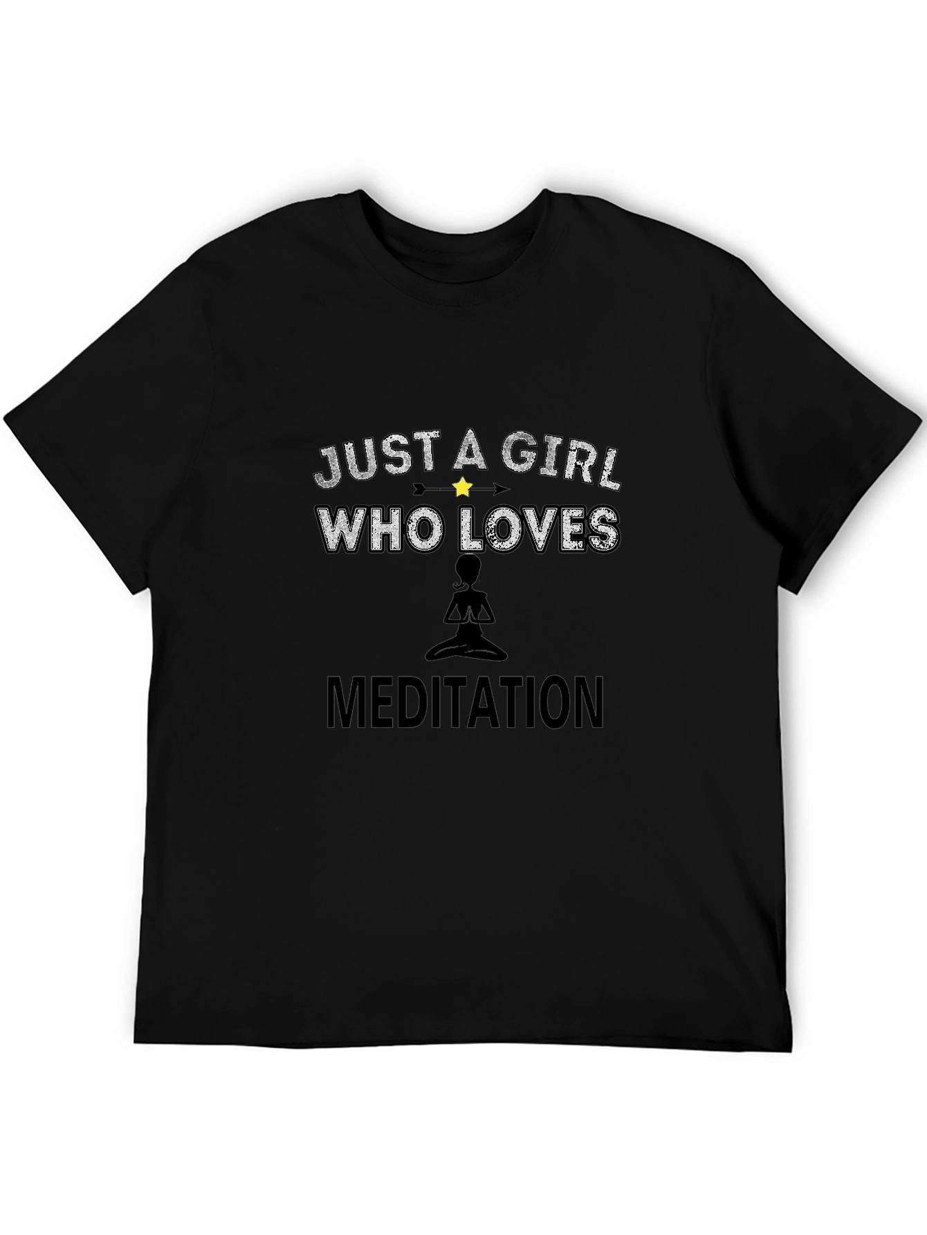 Girl Who Loves Meditation T-Shirt - Zen Gift