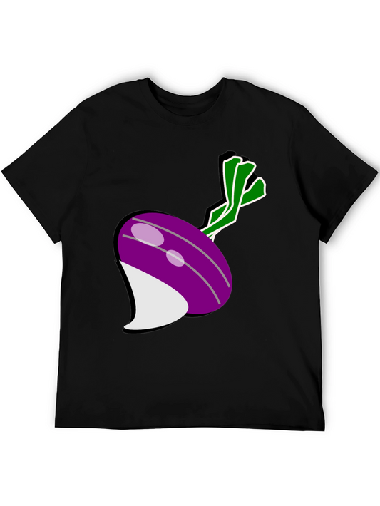 Turnip Graphic Tee - Black Cotton Comfort