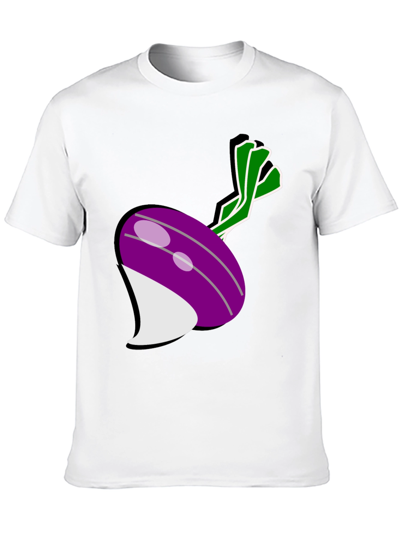 Turnip Graphic Tee - Black Cotton Comfort