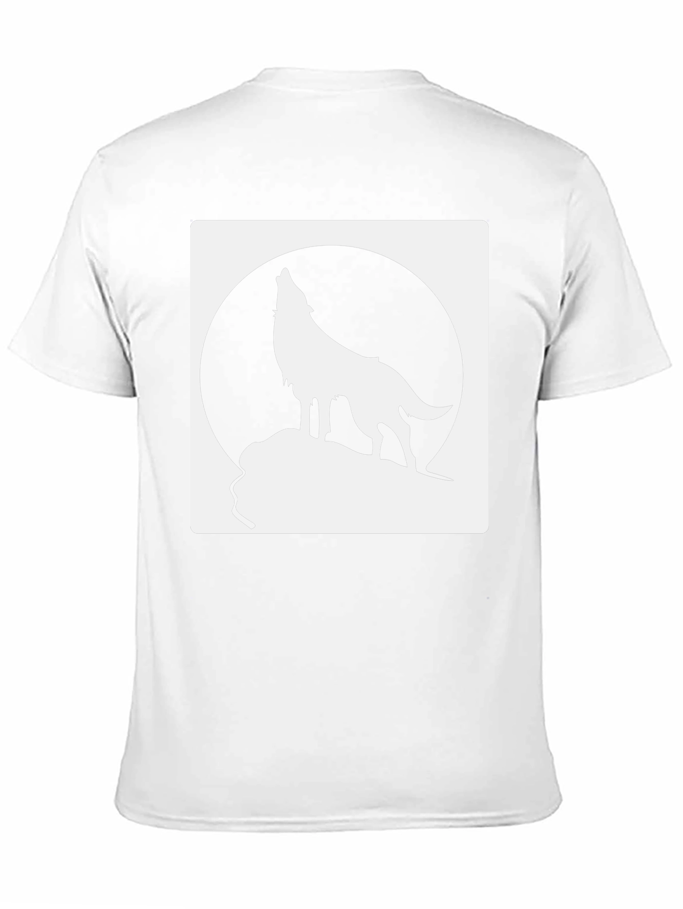 Wolf Howling at Moon Graphic Tee