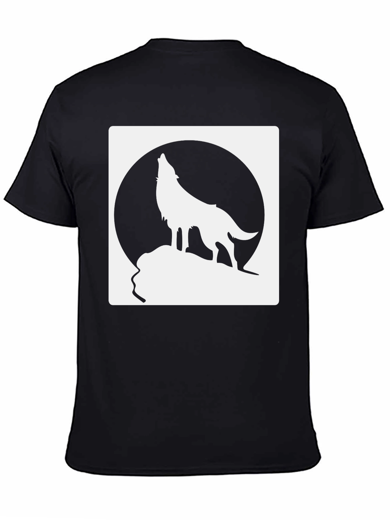 Wolf Howling at Moon Graphic Tee