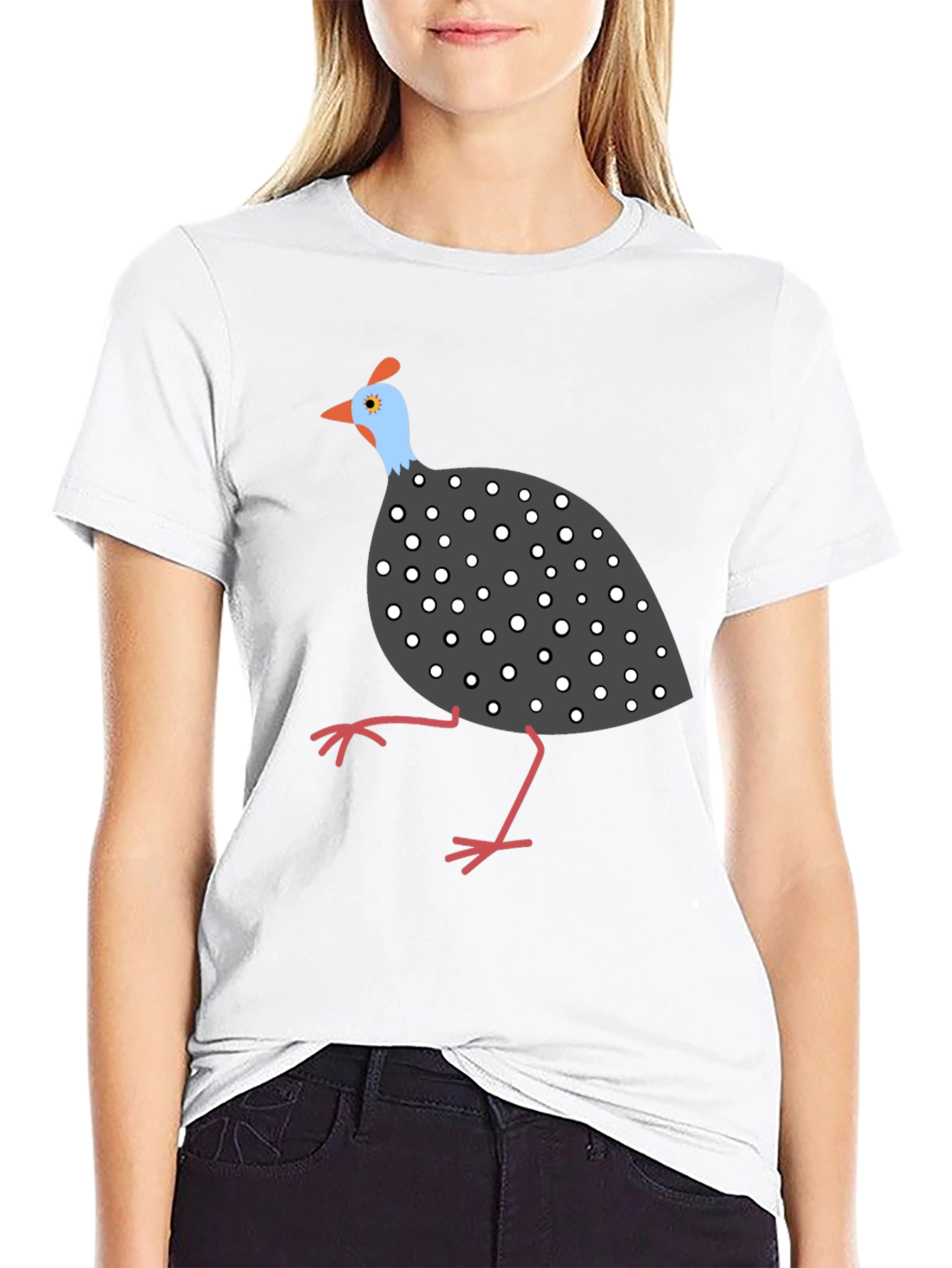 Guinea Fowl Graphic Tee - Unique Bird Lover Shirt
