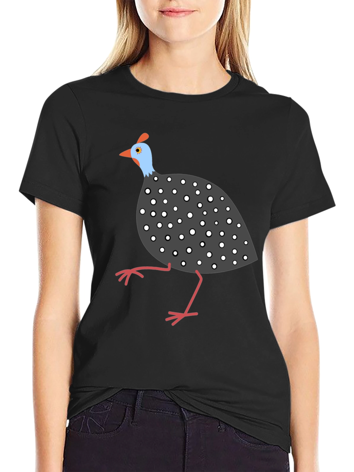 Guinea Fowl Graphic Tee - Unique Bird Lover Shirt