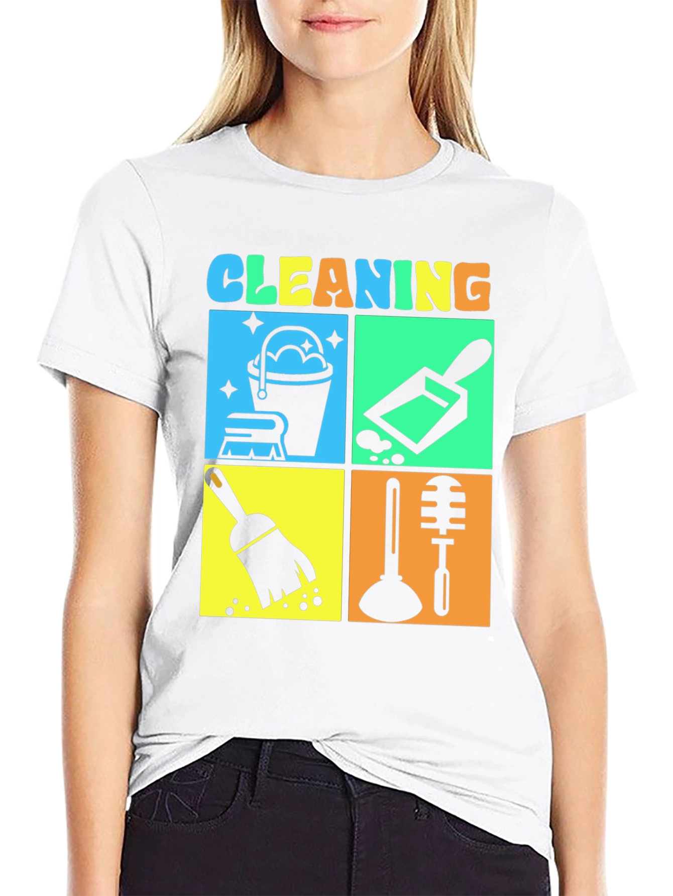 Cleaning Crew Graphic T-Shirt