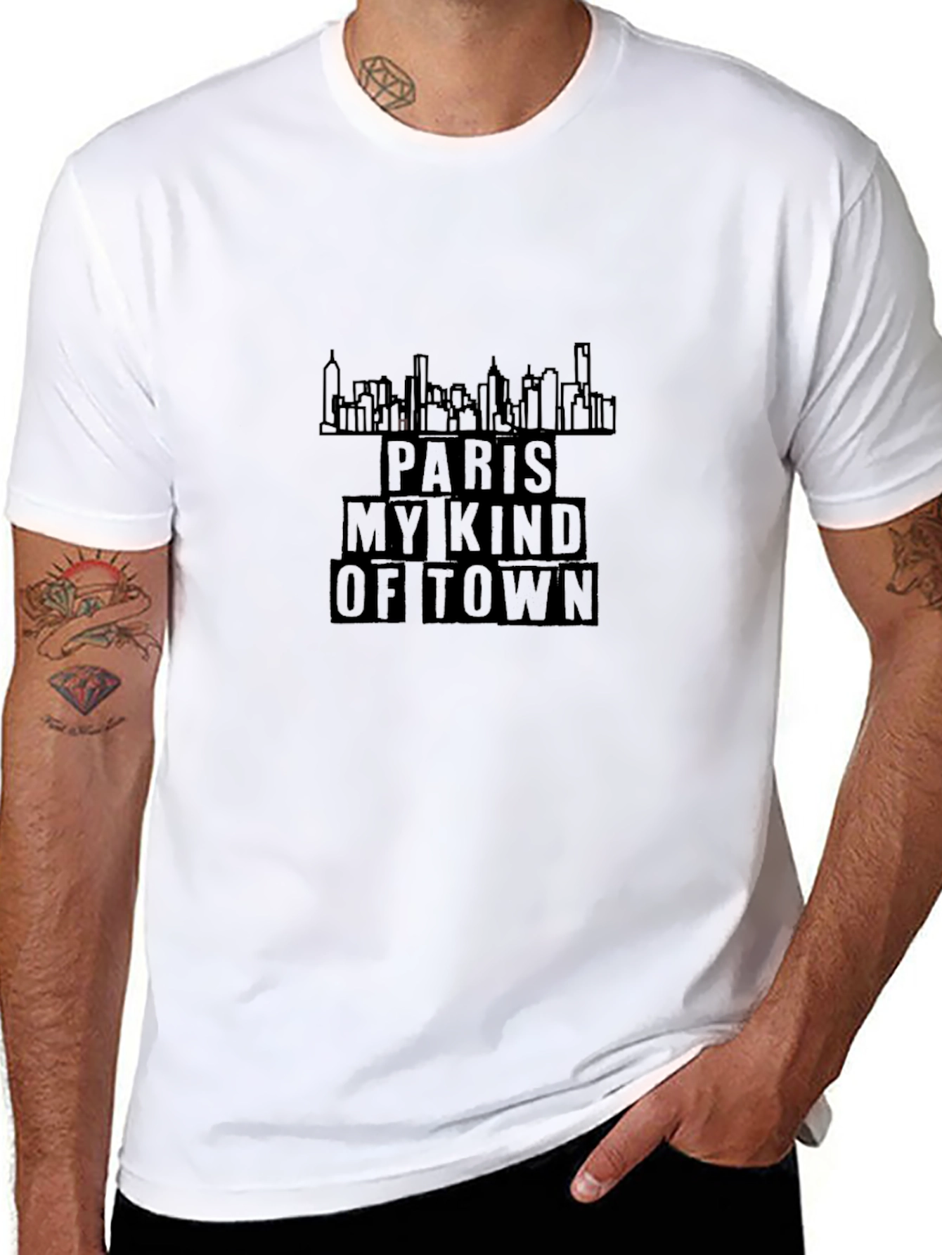 Paris My Kind Of Town Black Graphic Tee