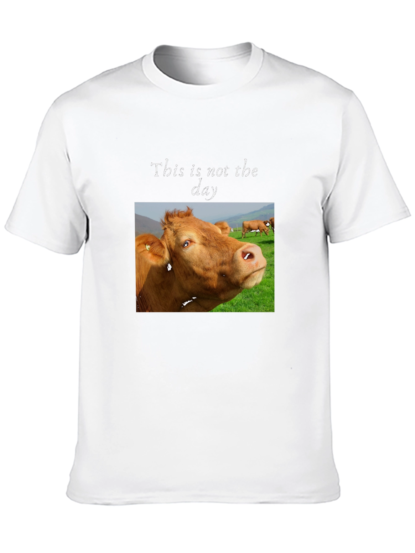 Funny Cow T-Shirt - This is not the day