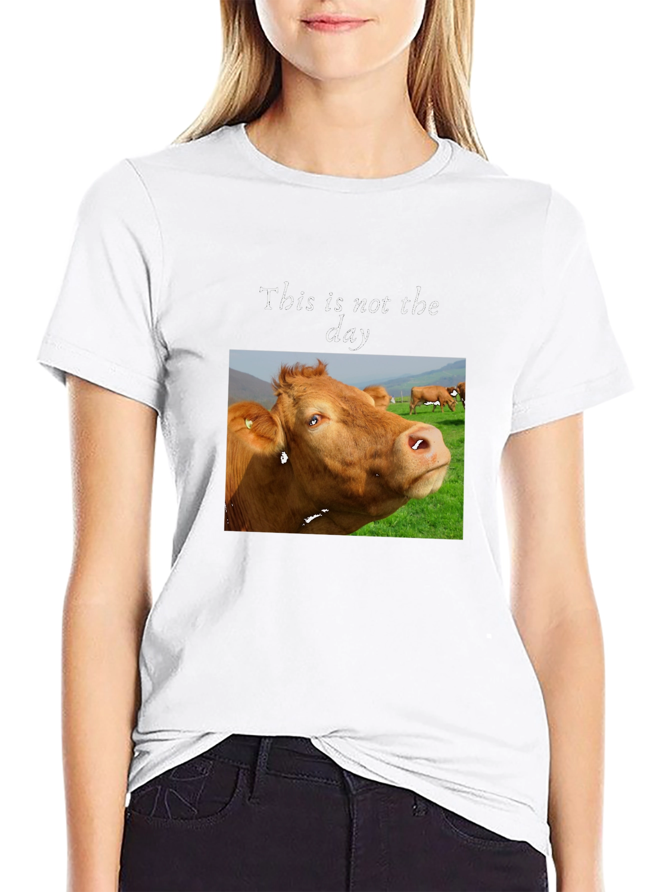 Funny Cow T-Shirt - This is not the day