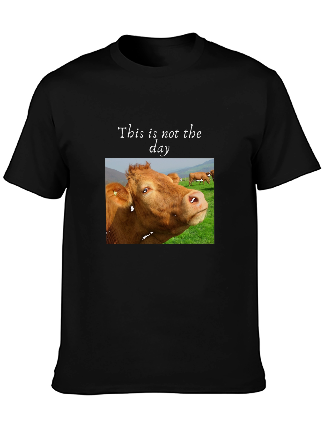 Funny Cow T-Shirt - This is not the day