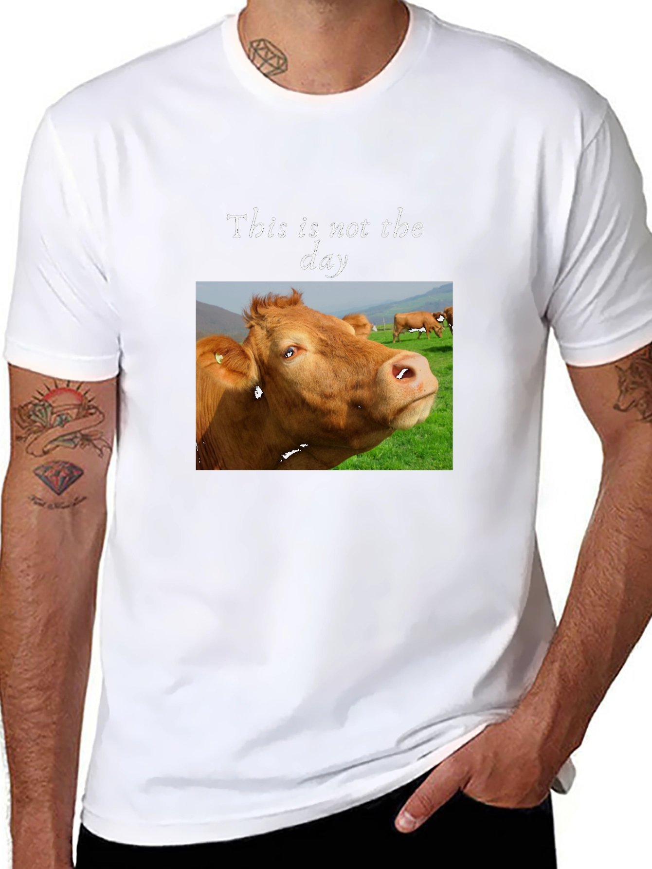 Funny Cow T-Shirt - This is not the day