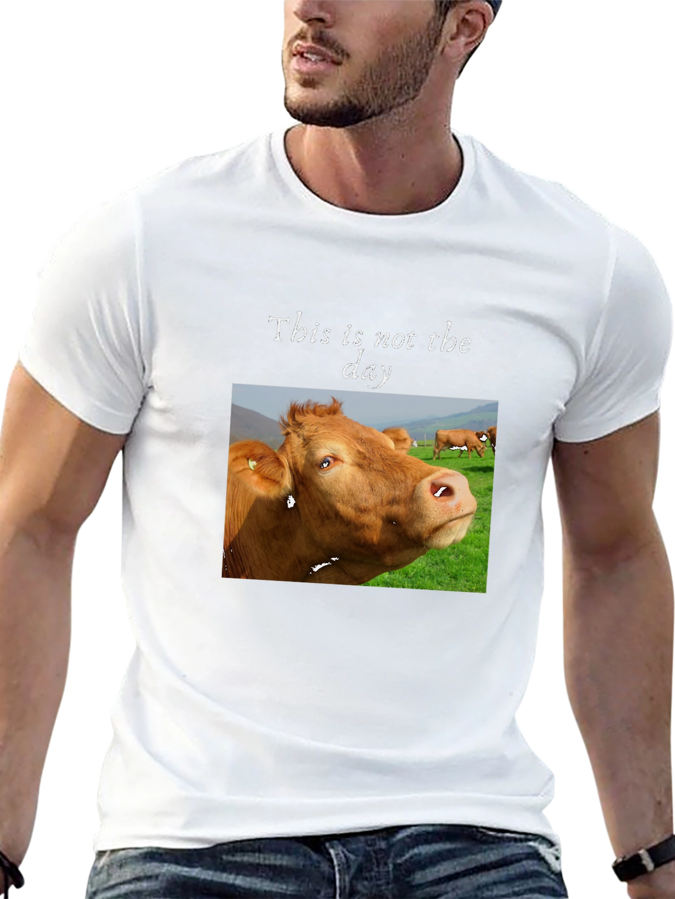 Funny Cow T-Shirt - This is not the day