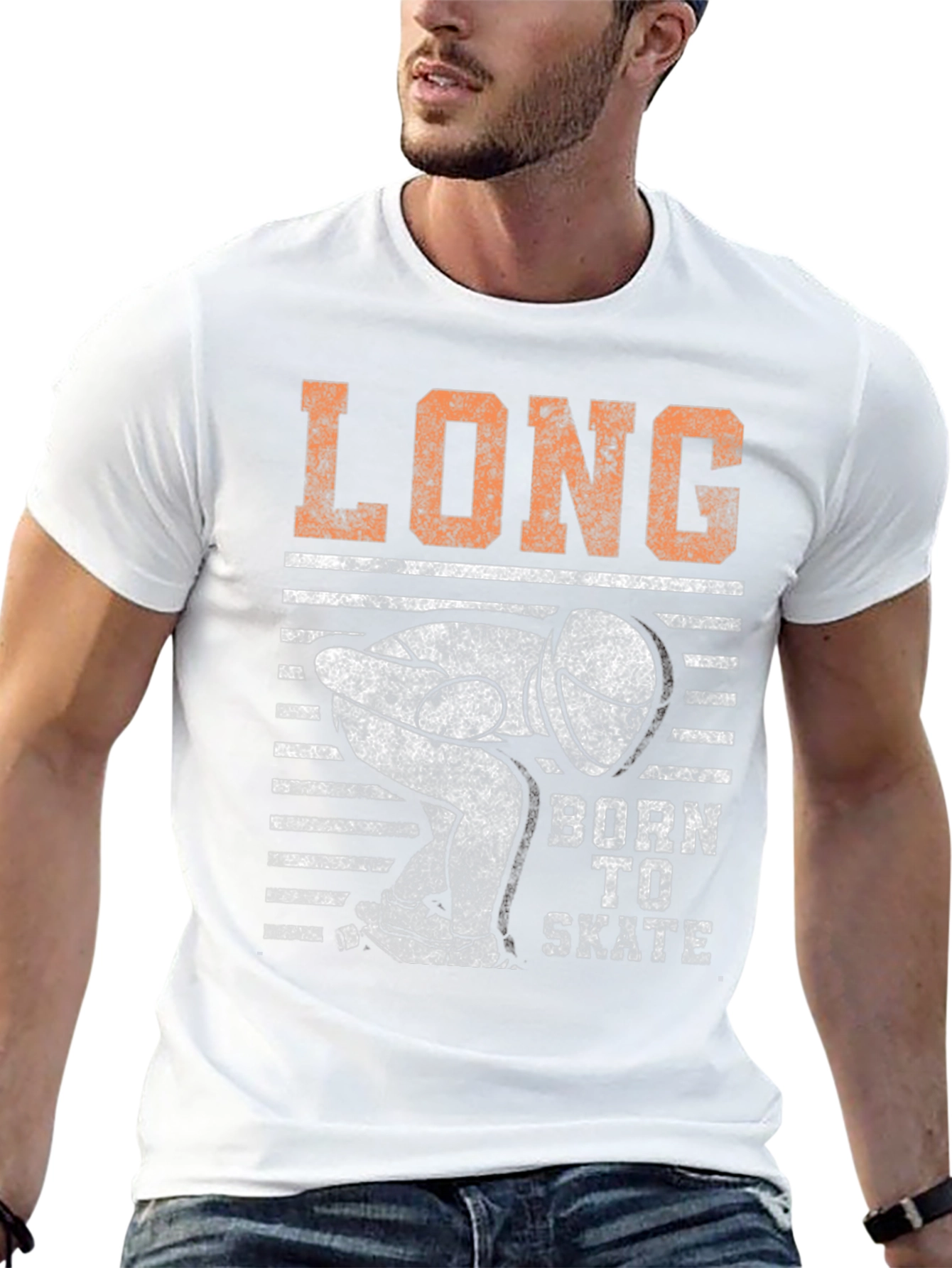 Long Born To Skate T-Shirt