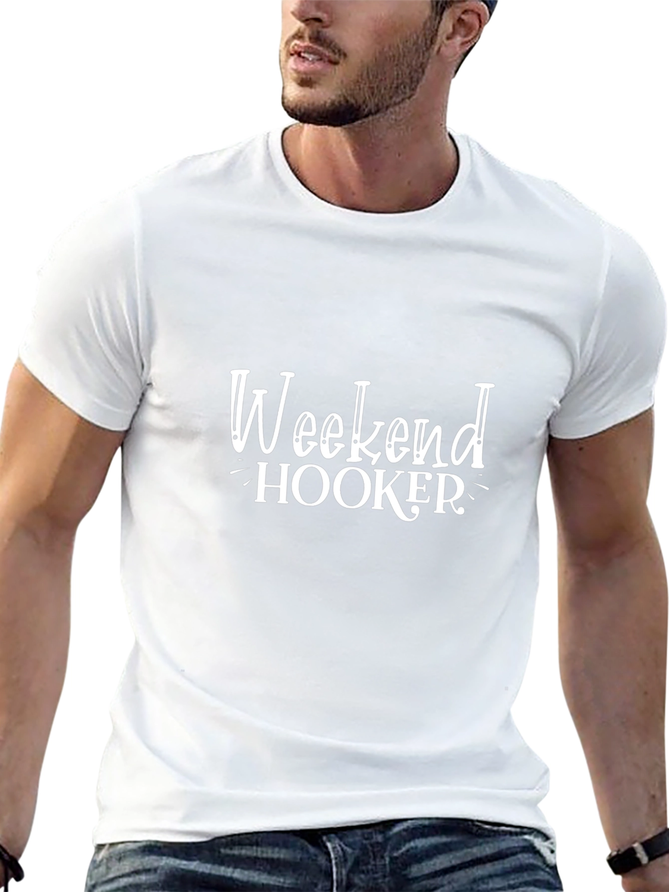 Weekend Hooker Tee - Novelty Graphic T-Shirt