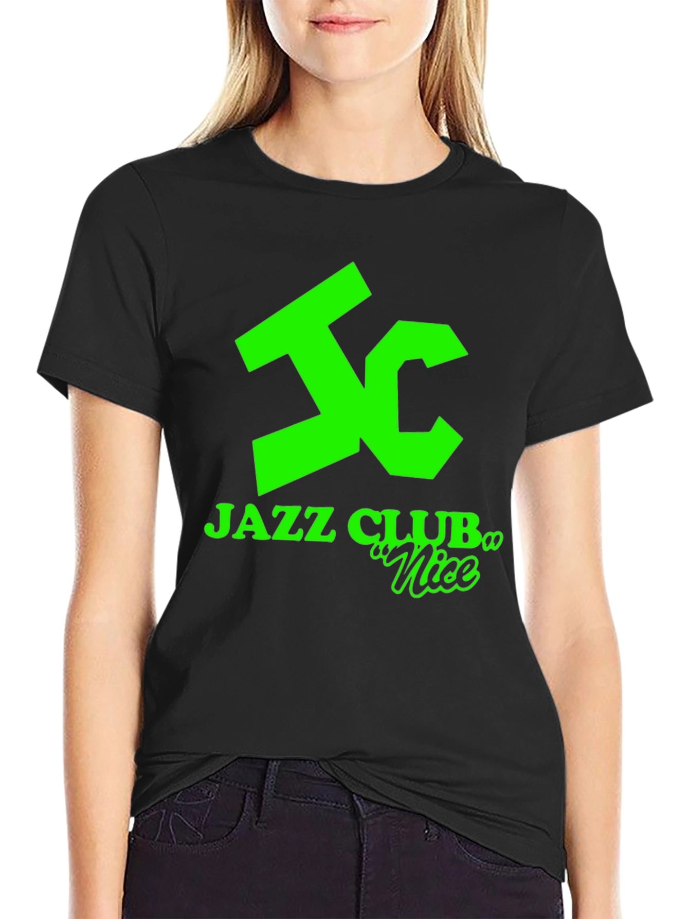 Jazz Club Nice T-Shirt - Graphic Print Tee