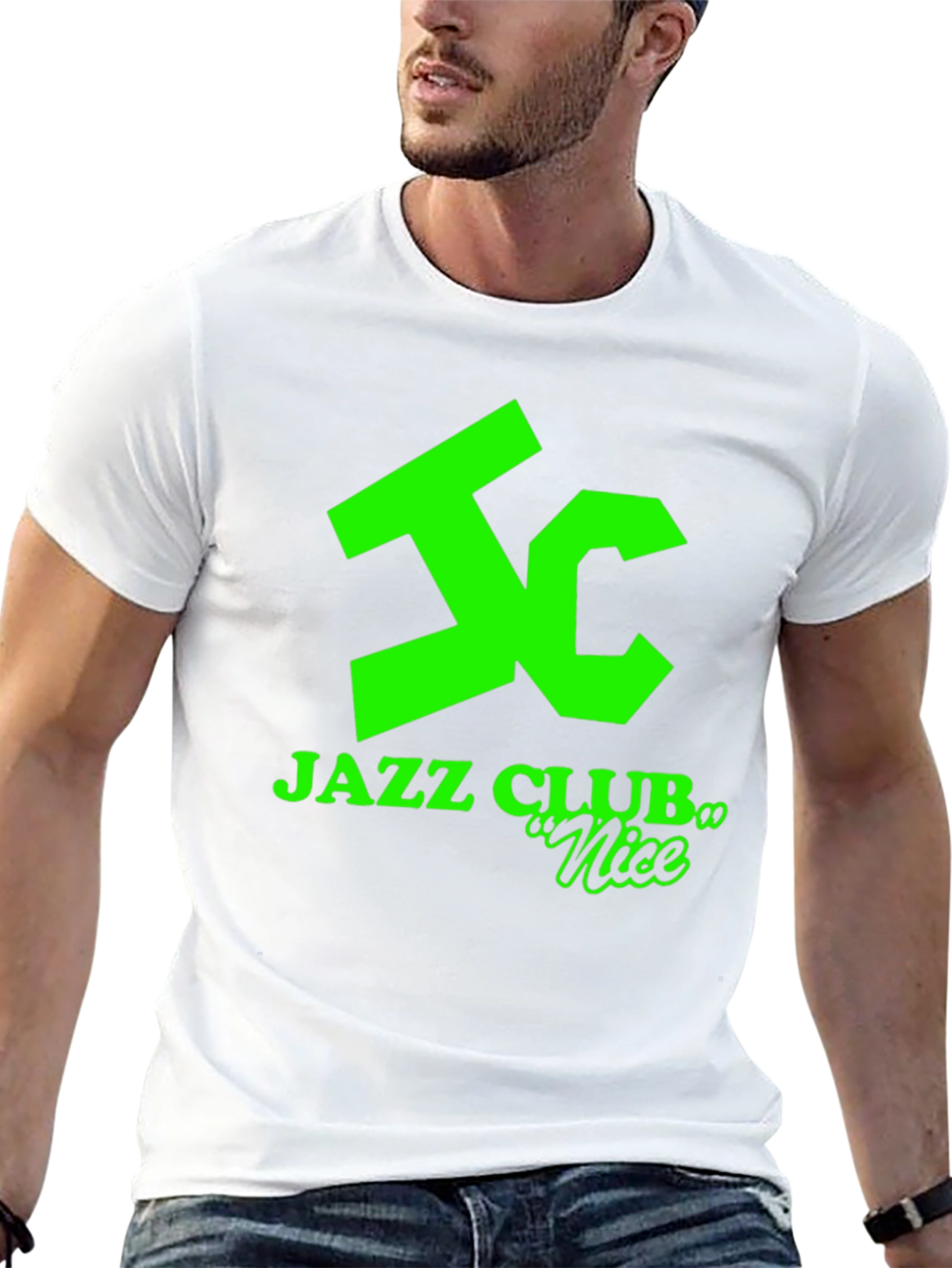 Jazz Club Nice T-Shirt - Graphic Print Tee