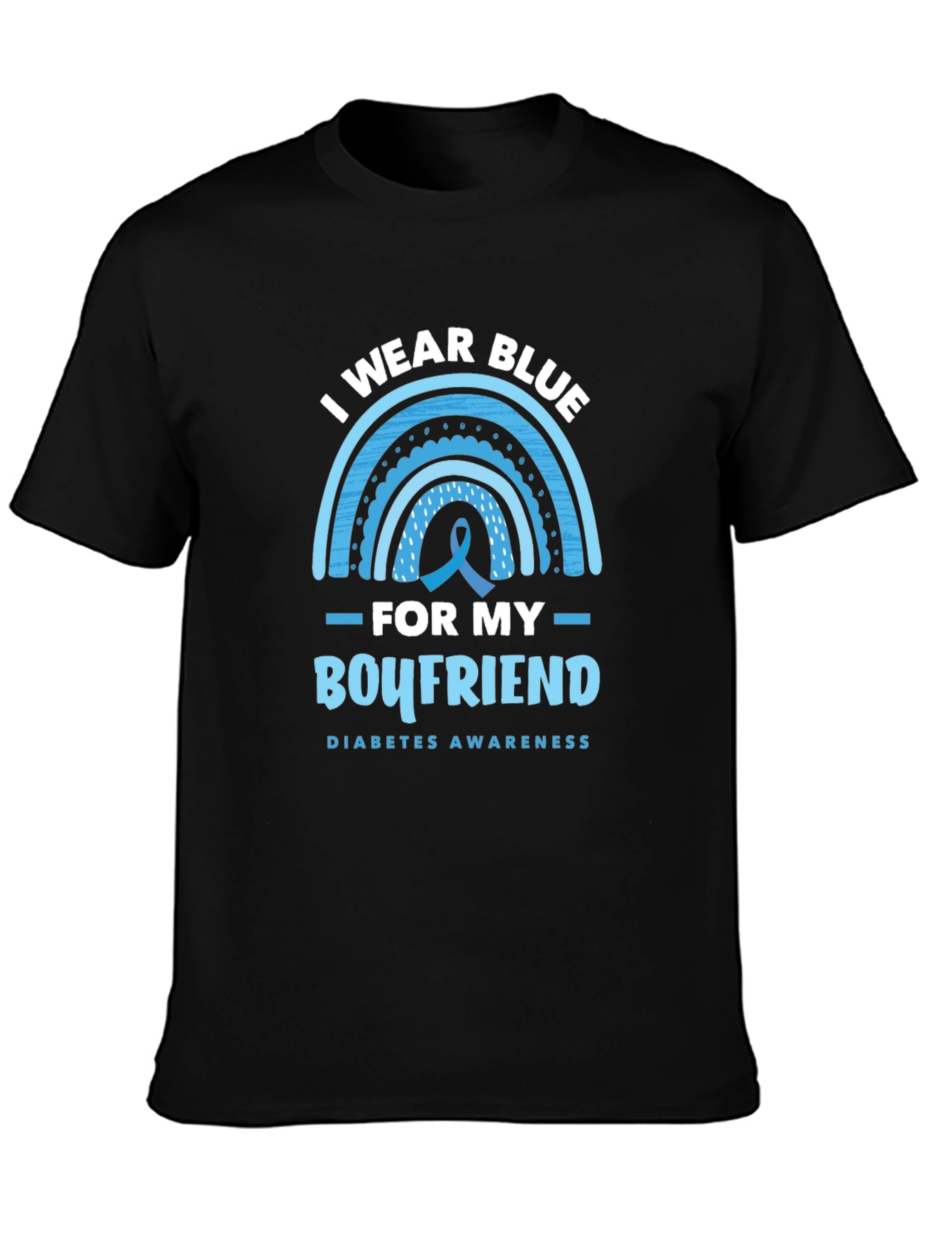 Diabetes Awareness I Wear Blue T-Shirt