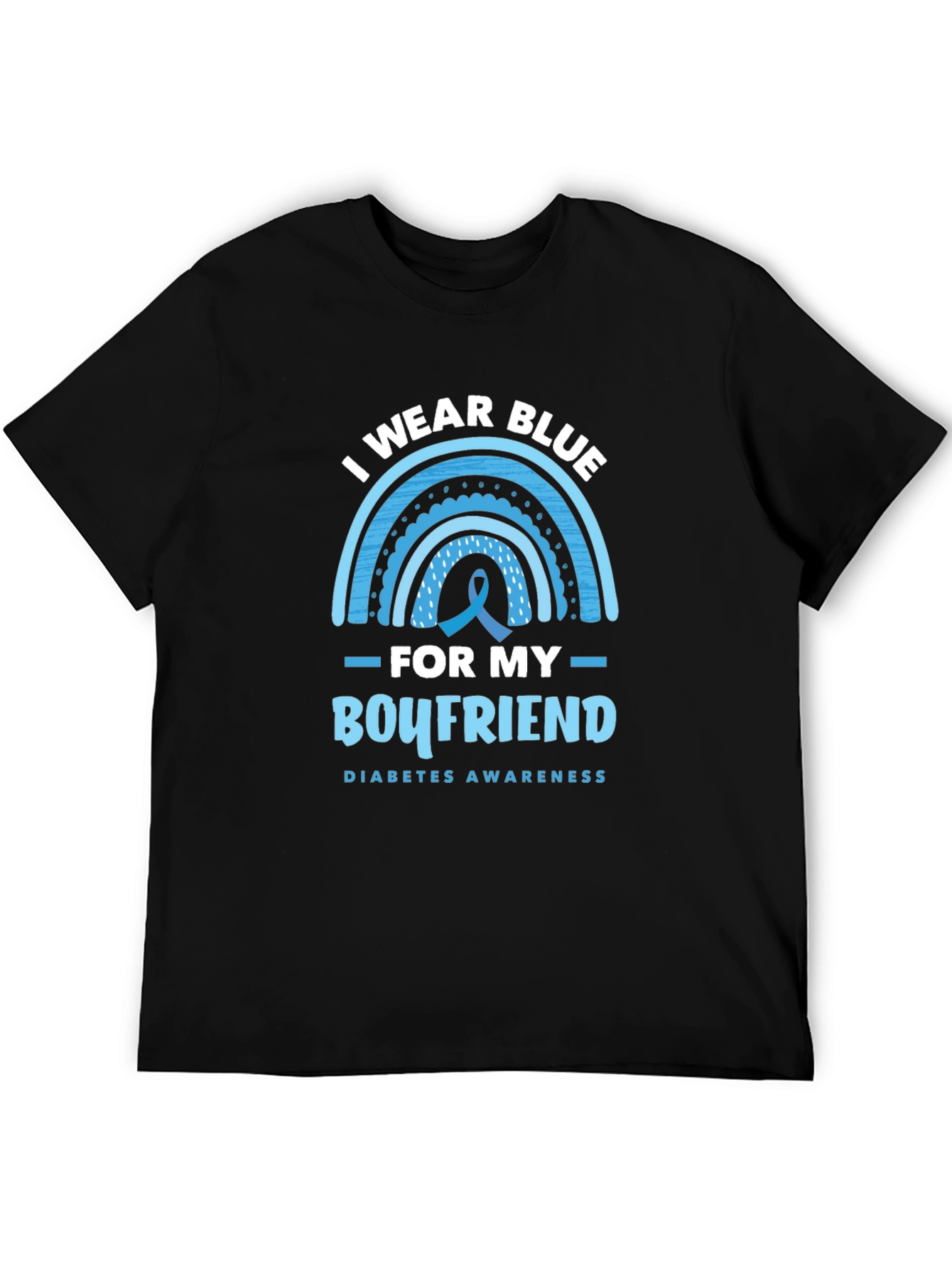 Diabetes Awareness I Wear Blue T-Shirt