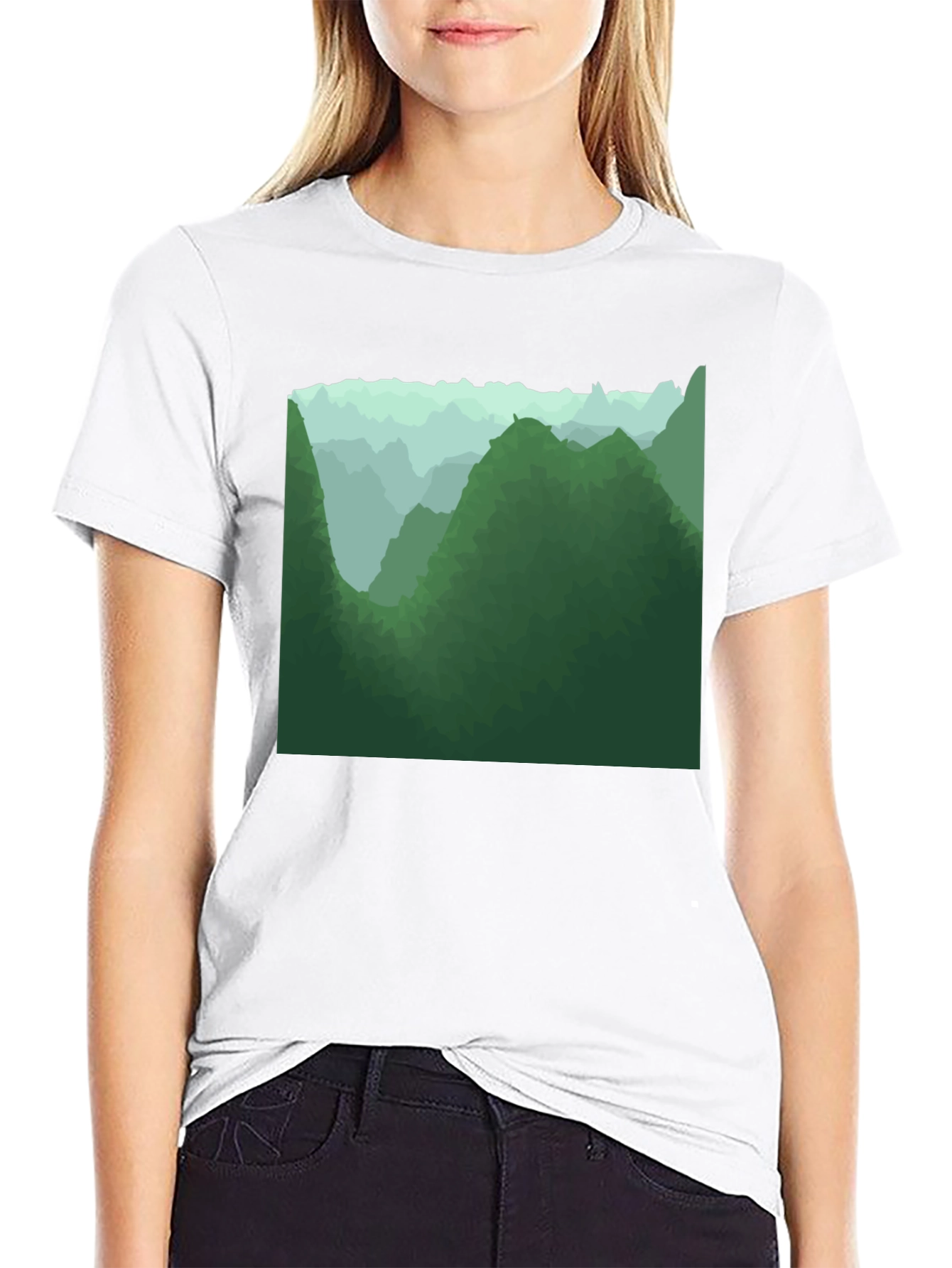 Green Mountain Graphic Tee - Nature Lovers Shirt
