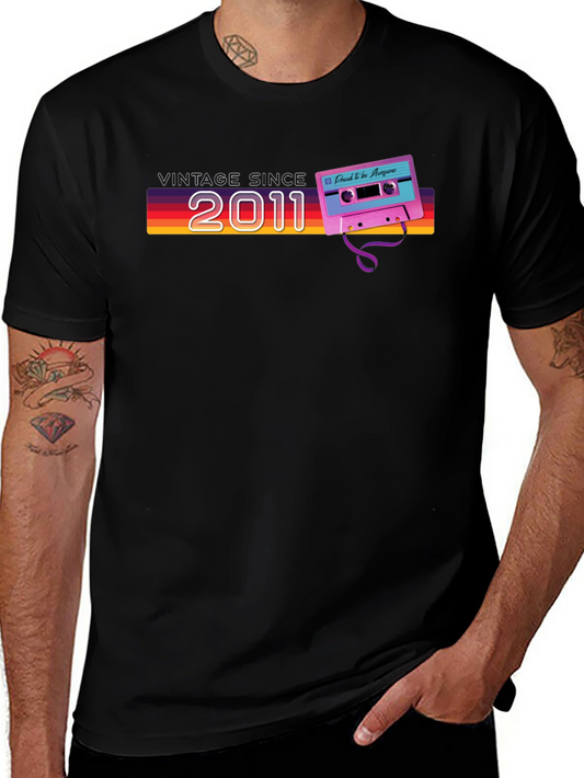 Vintage Since 2011 Cassette Tape T-Shirt
