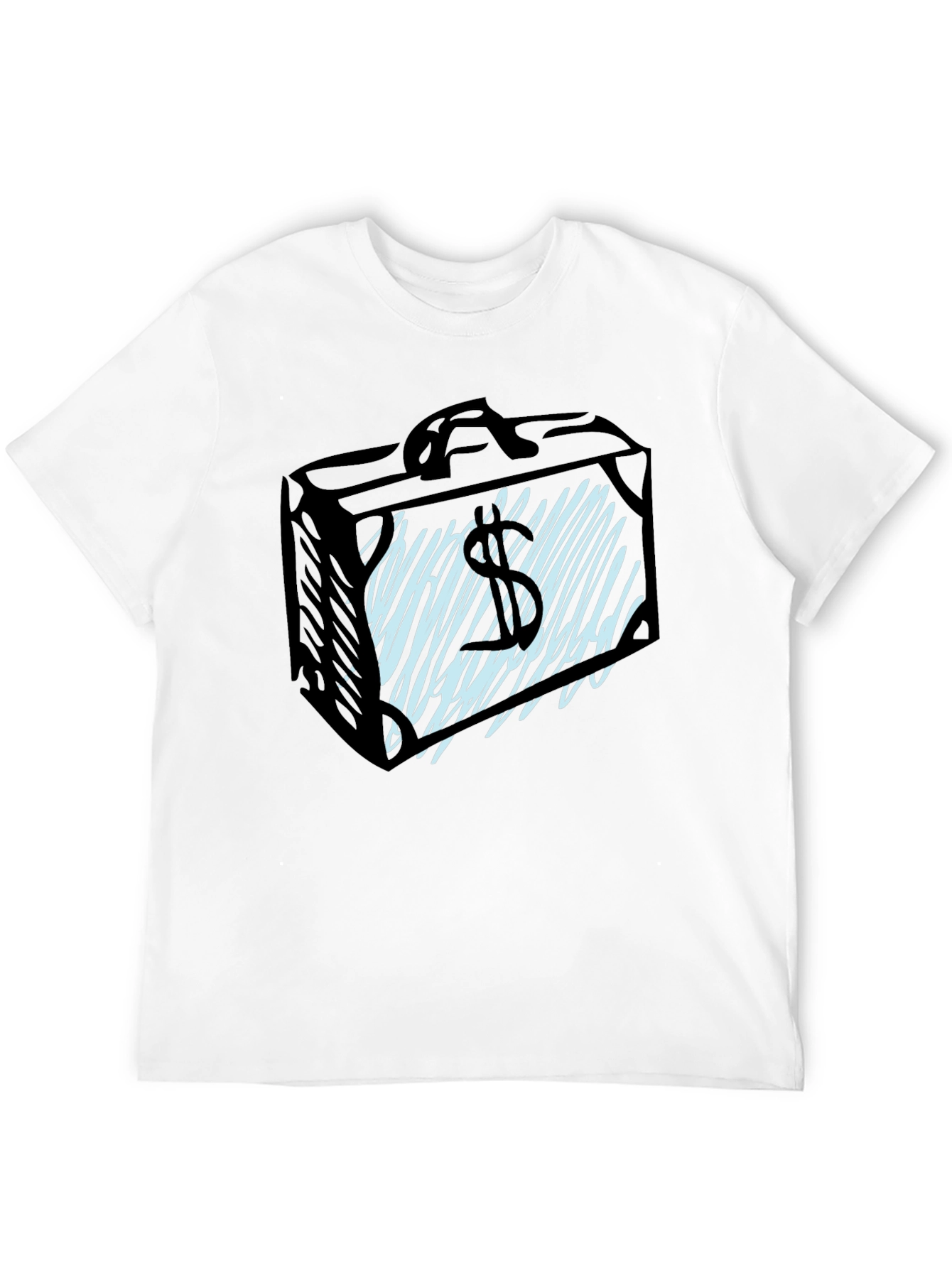 Money Briefcase Graphic Tee - Black