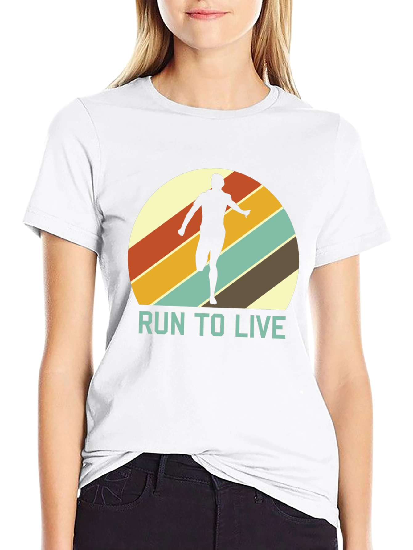 Retro Runner T-Shirt - Run to Live