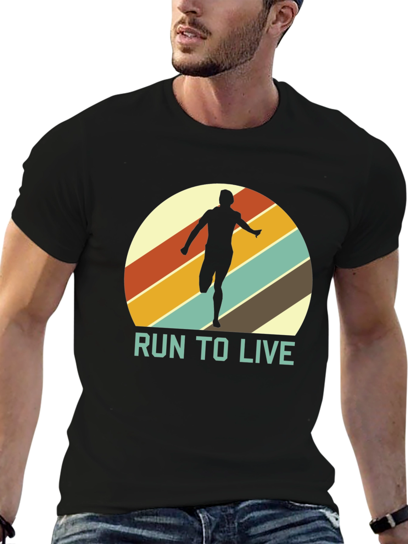 Retro Runner T-Shirt - Run to Live