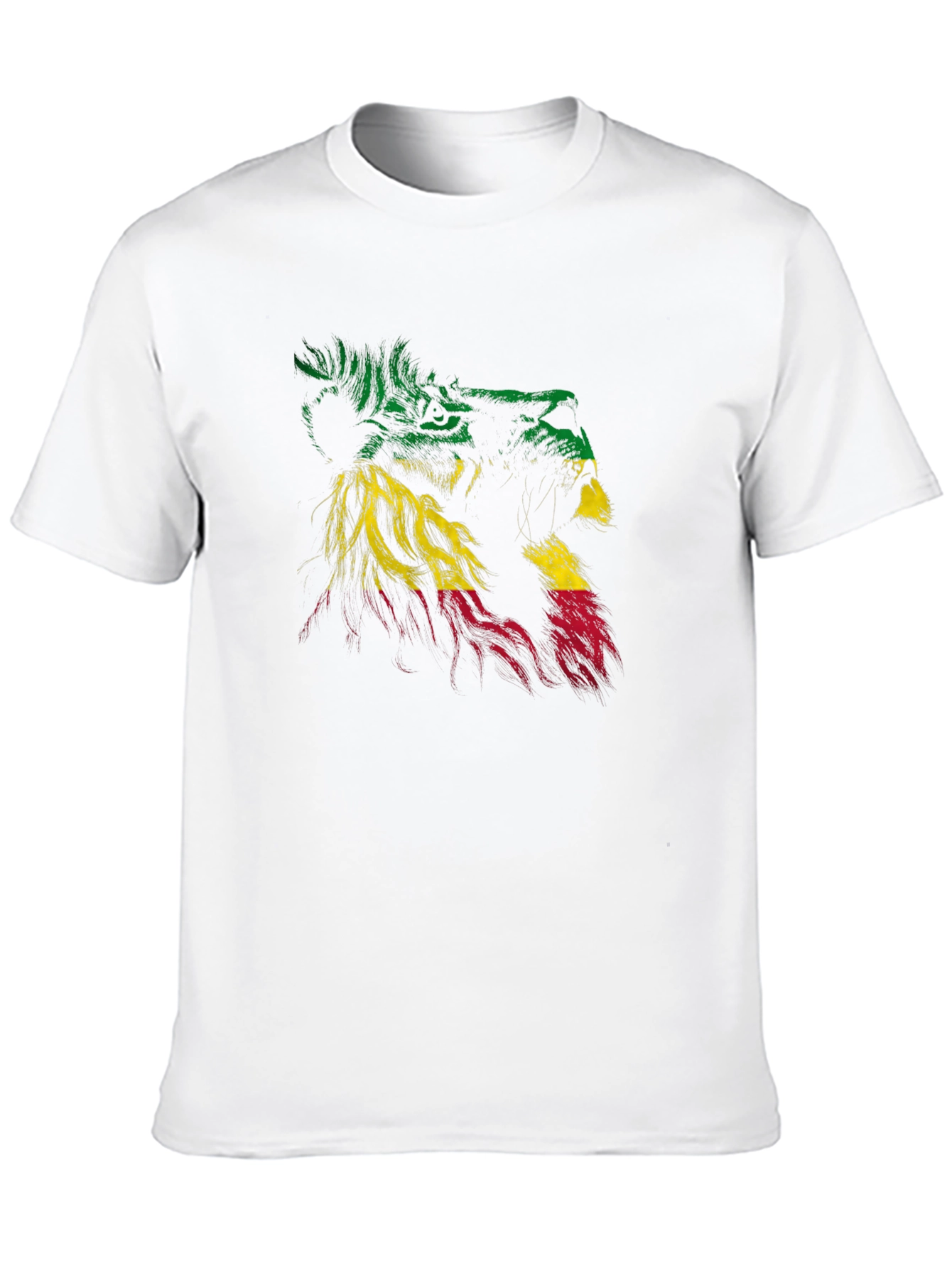 Rasta Lion Graphic Tee - Reggae Style Shirt
