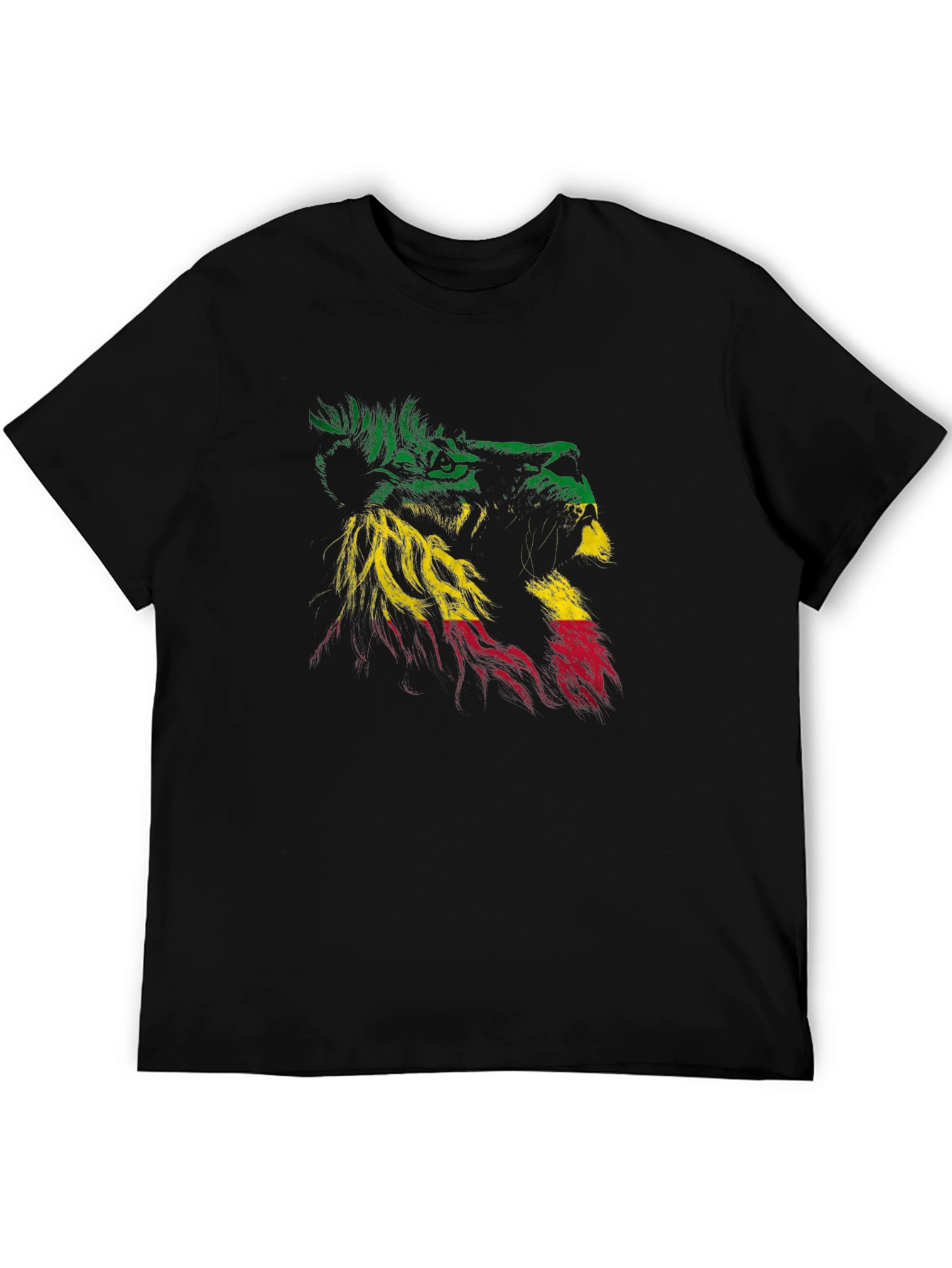 Rasta Lion Graphic Tee - Reggae Style Shirt
