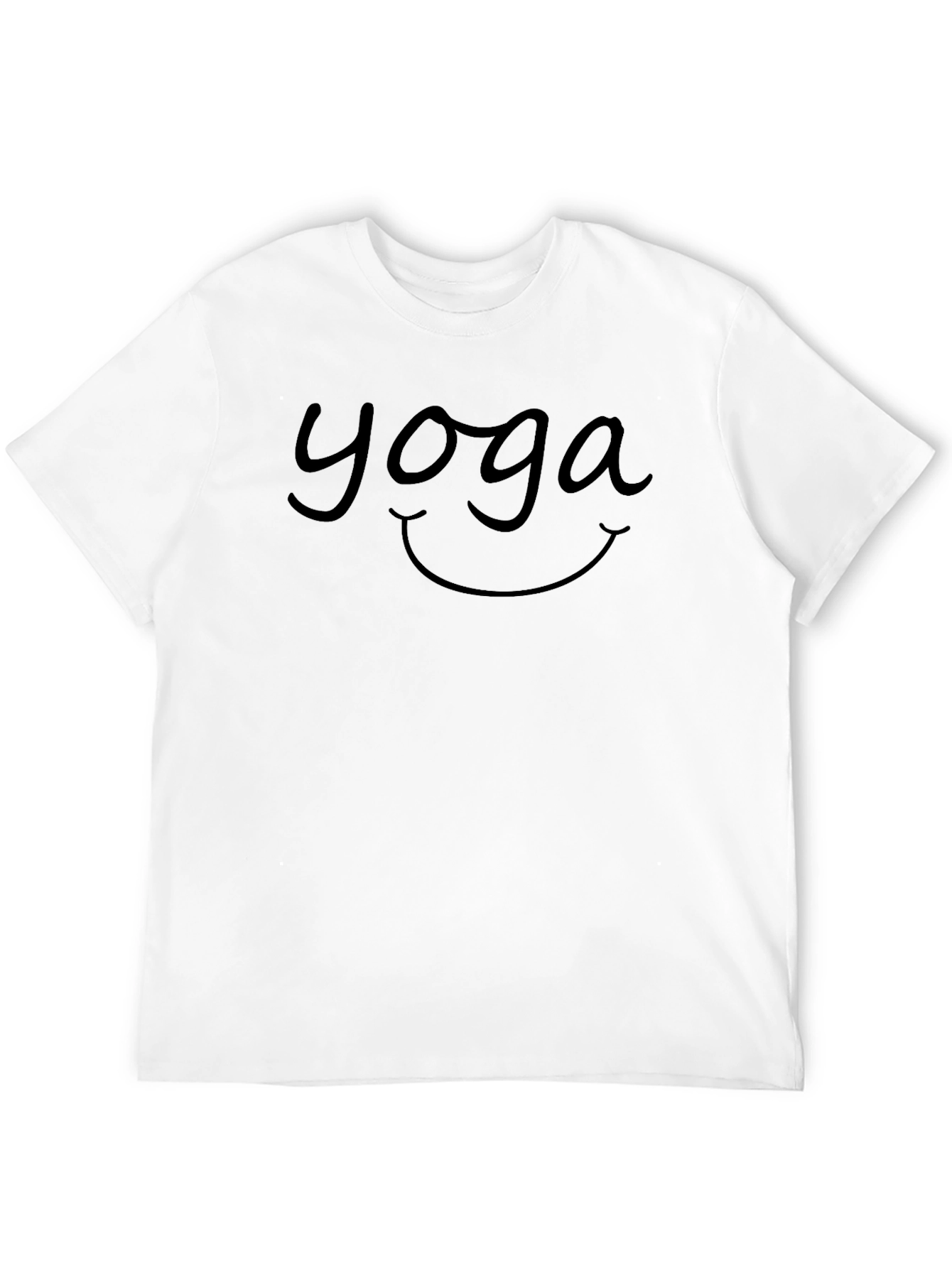 Yoga Smile Black T-Shirt