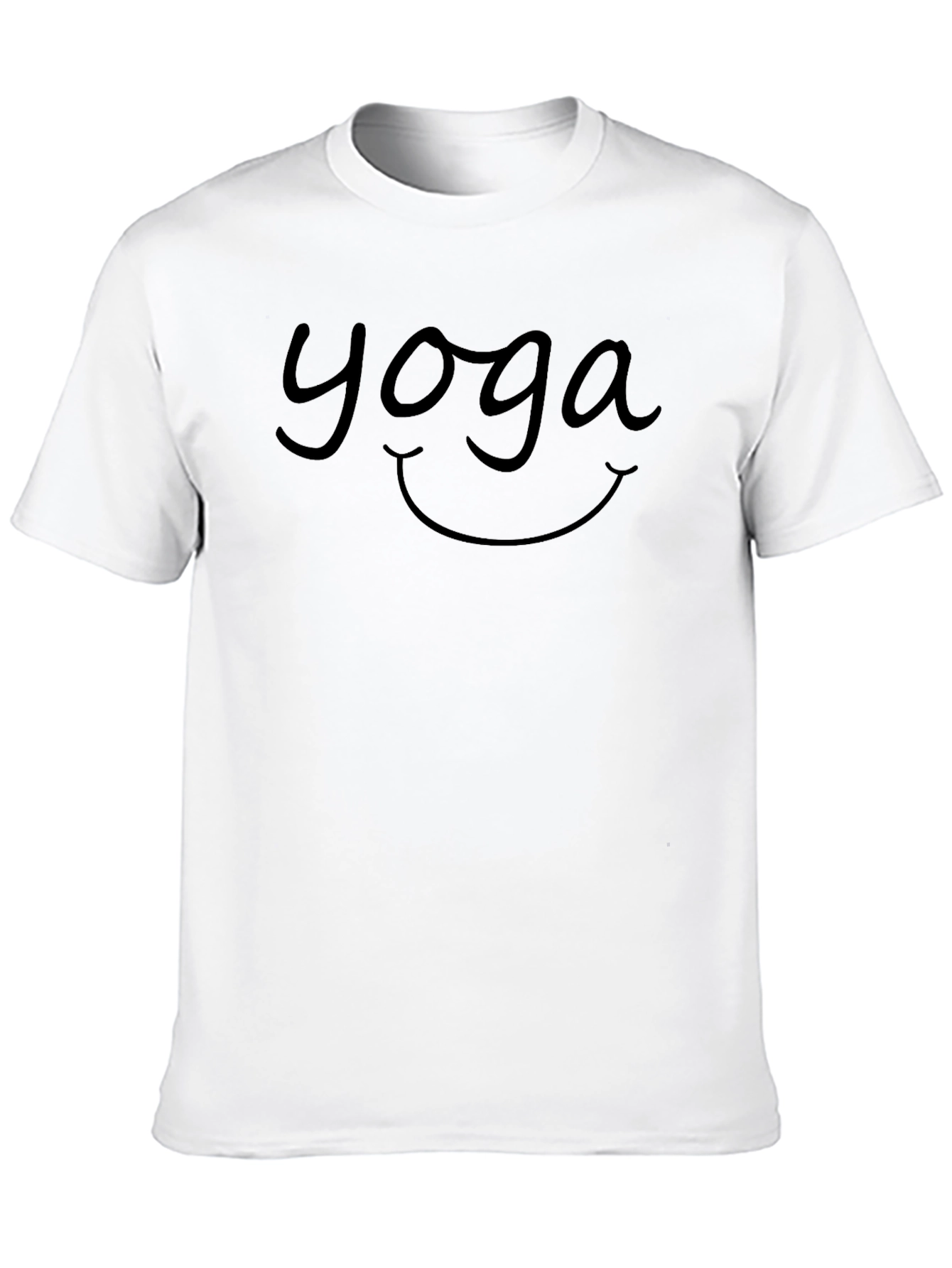 Yoga Smile Black T-Shirt
