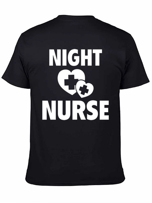 Night Nurse T-Shirt - Heart Cross Design