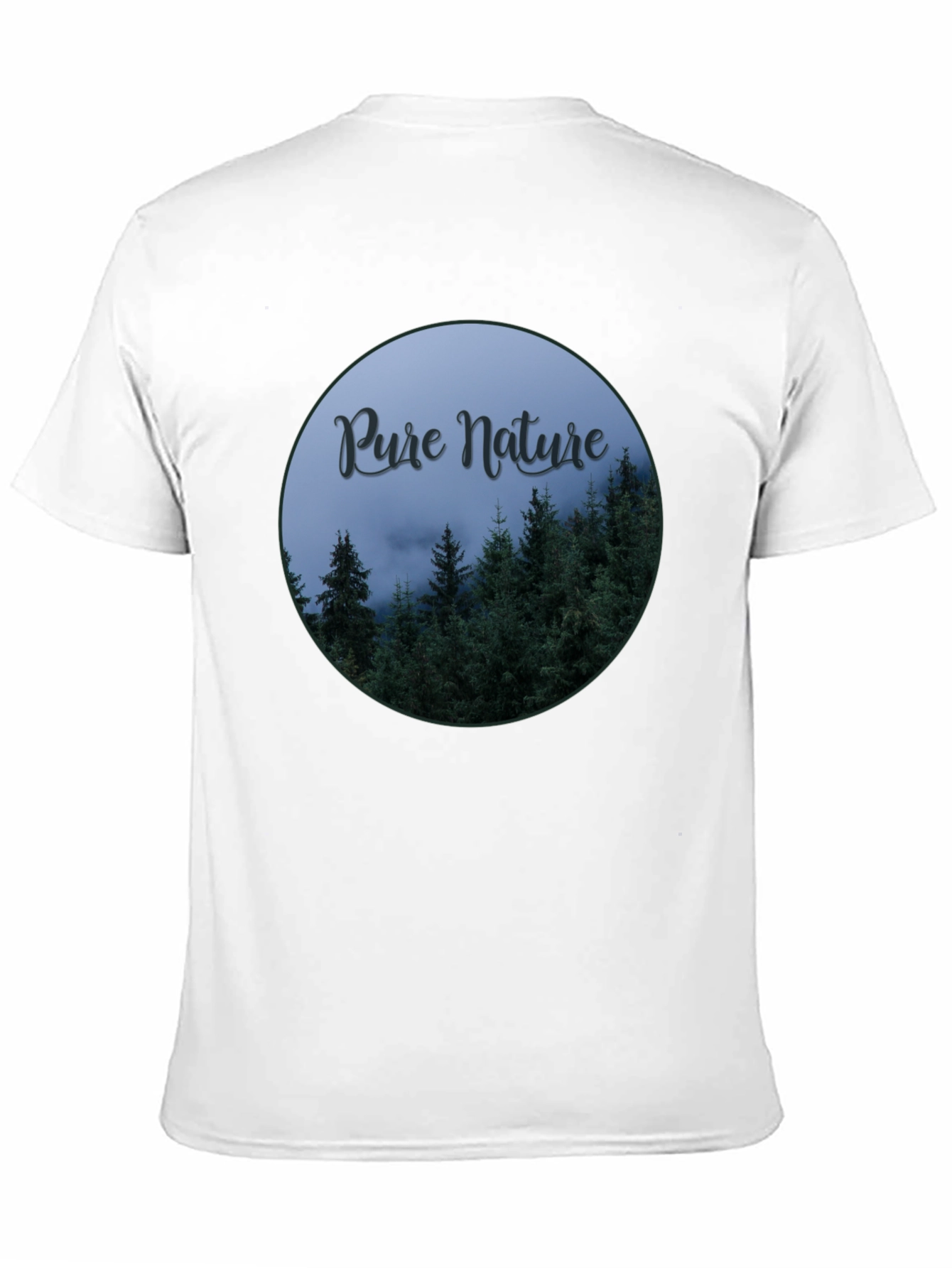 Pure Nature Forest Graphic Tee - Black