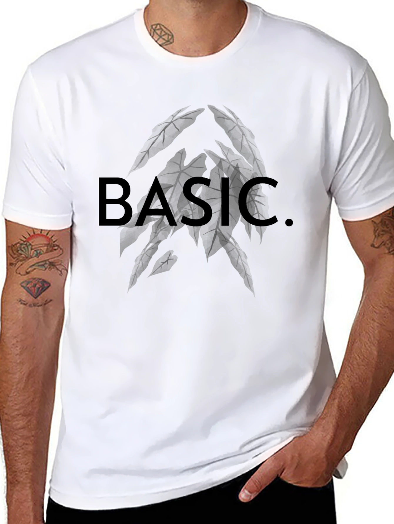 Basic Graphic Tee - Black