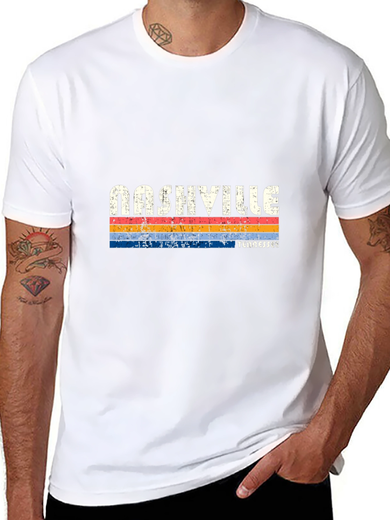 Nashville Tennessee Retro Graphic T-Shirt