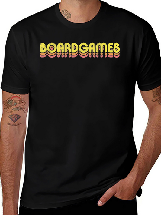 Retro Board Games Graphic Tee - Cool Gamer Shirt