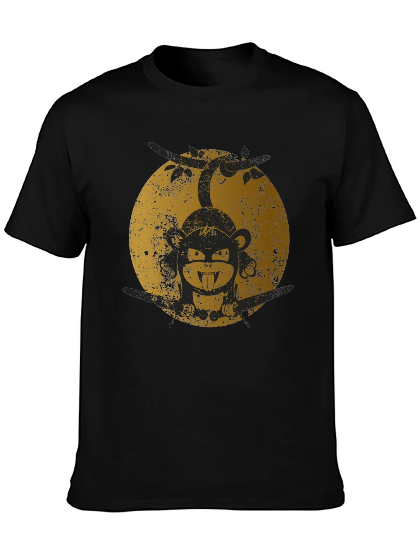 Monkey Business Black Graphic T-Shirt