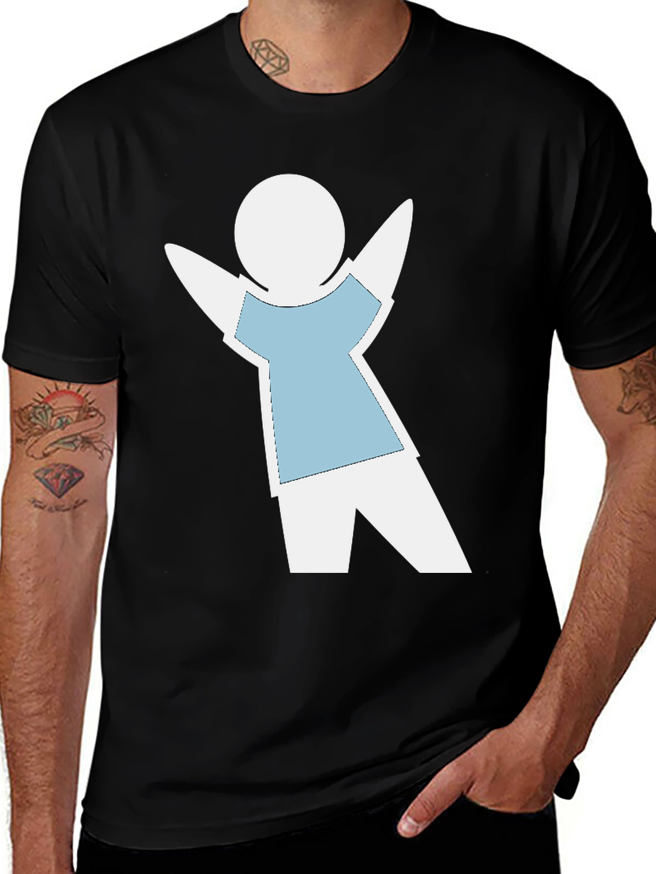 Whimsical Stick Figure Tee